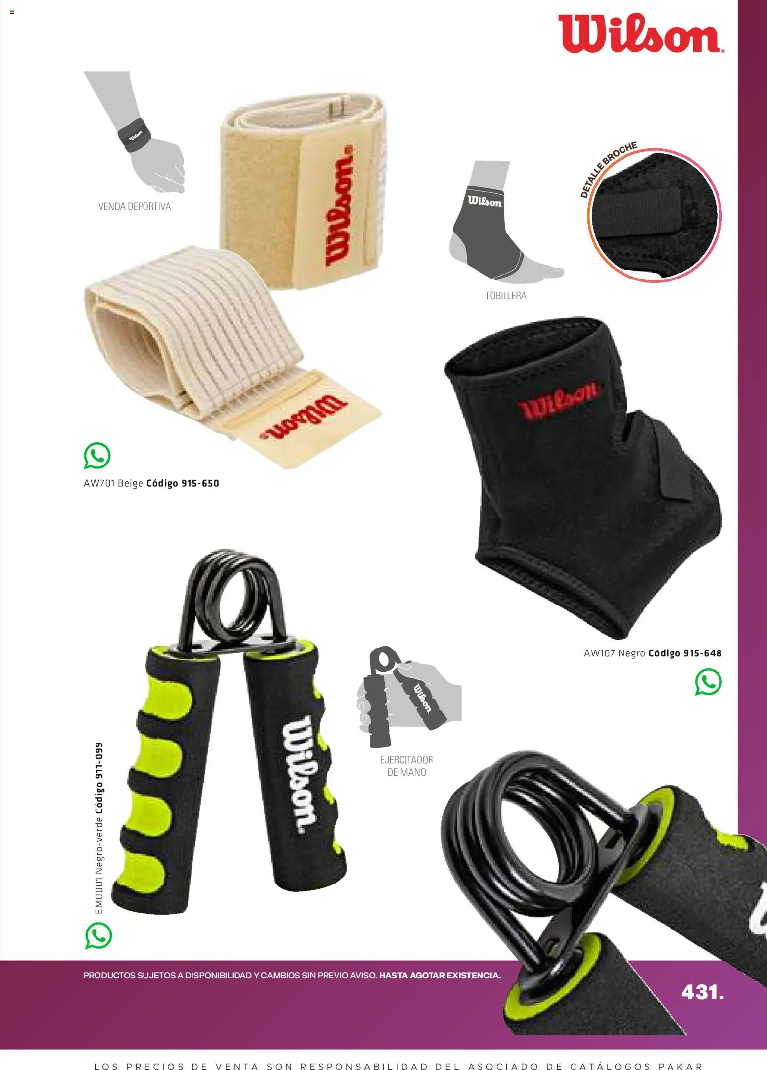 Nuevas ofertas de SC Pakar válidas en toda la República Mexicana desde el 28/08/2026. ¡Encuentra las mejores ofertas en SC Pakar catálogo Otoño! | Página: 431 | Productos: Venda, Tobillera