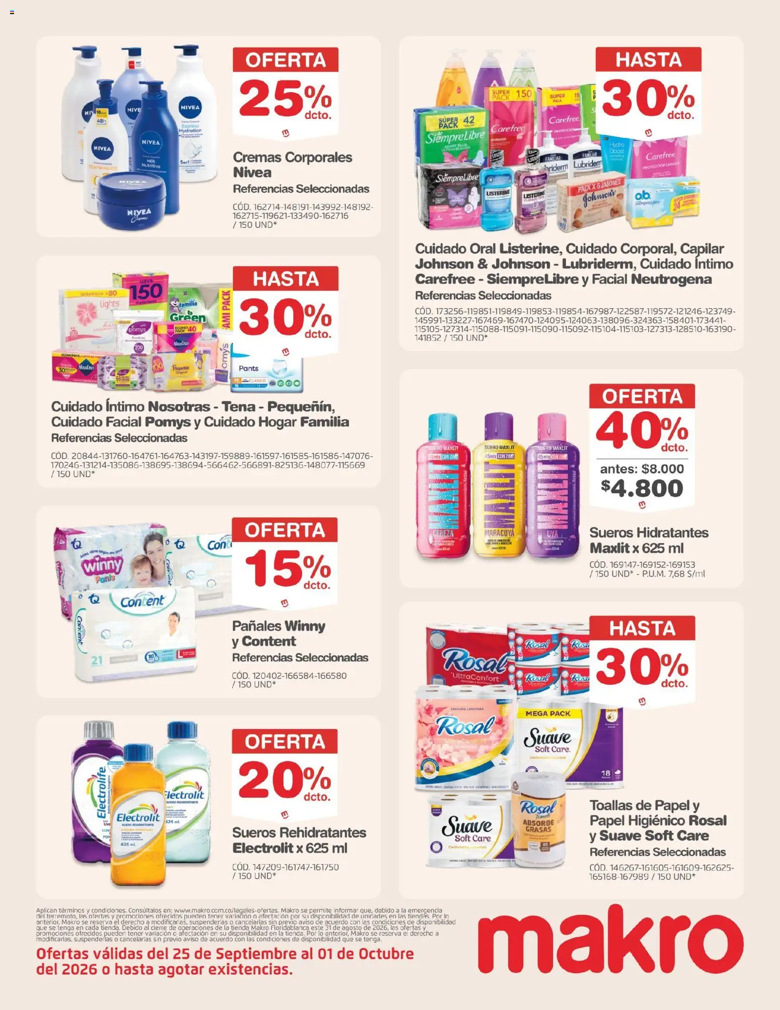 Makro revista - valida desde el 25/09/2026 | Página: 25