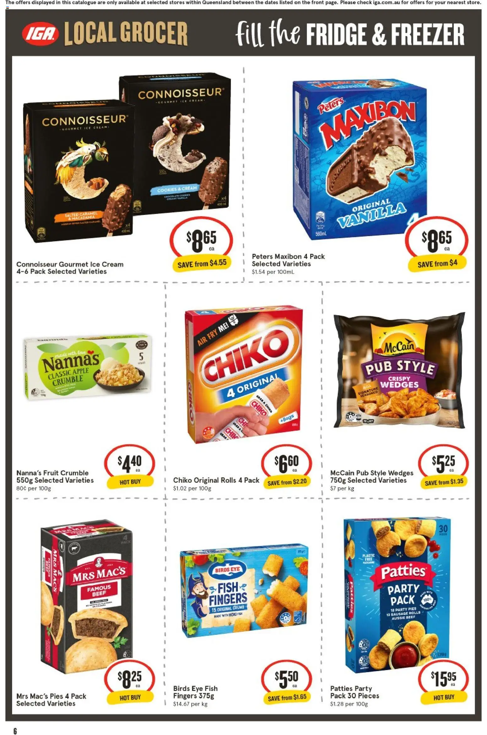 IGA catalogue - valid from 15/07/2026 | Page: 6 | Products: Dairy, Cheese, Energy drink, Pizza