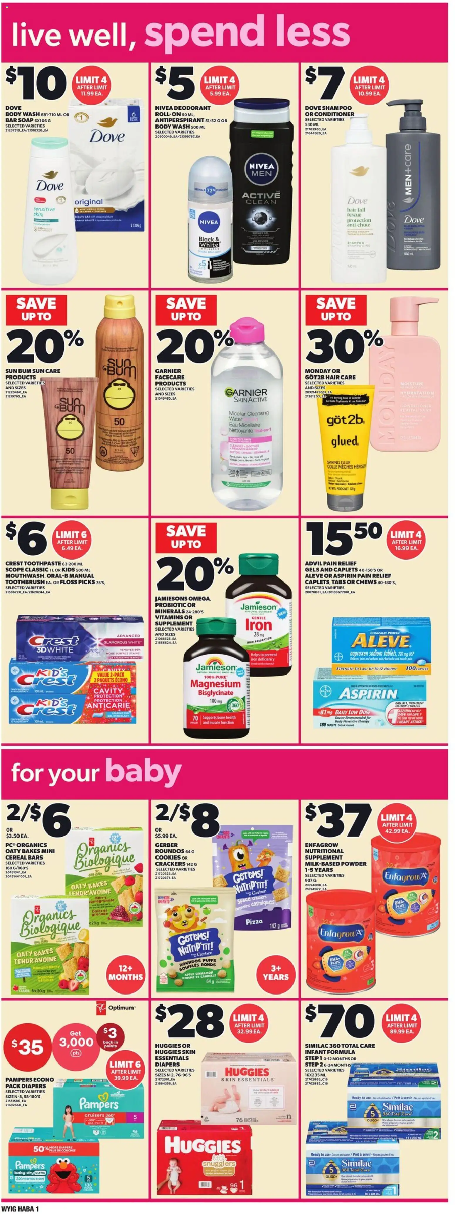 Loblaws flyer valid from Jul 9, 2026 | Page: 9 | Products: Cookies, Conditioner, Deodorant, Toothpaste