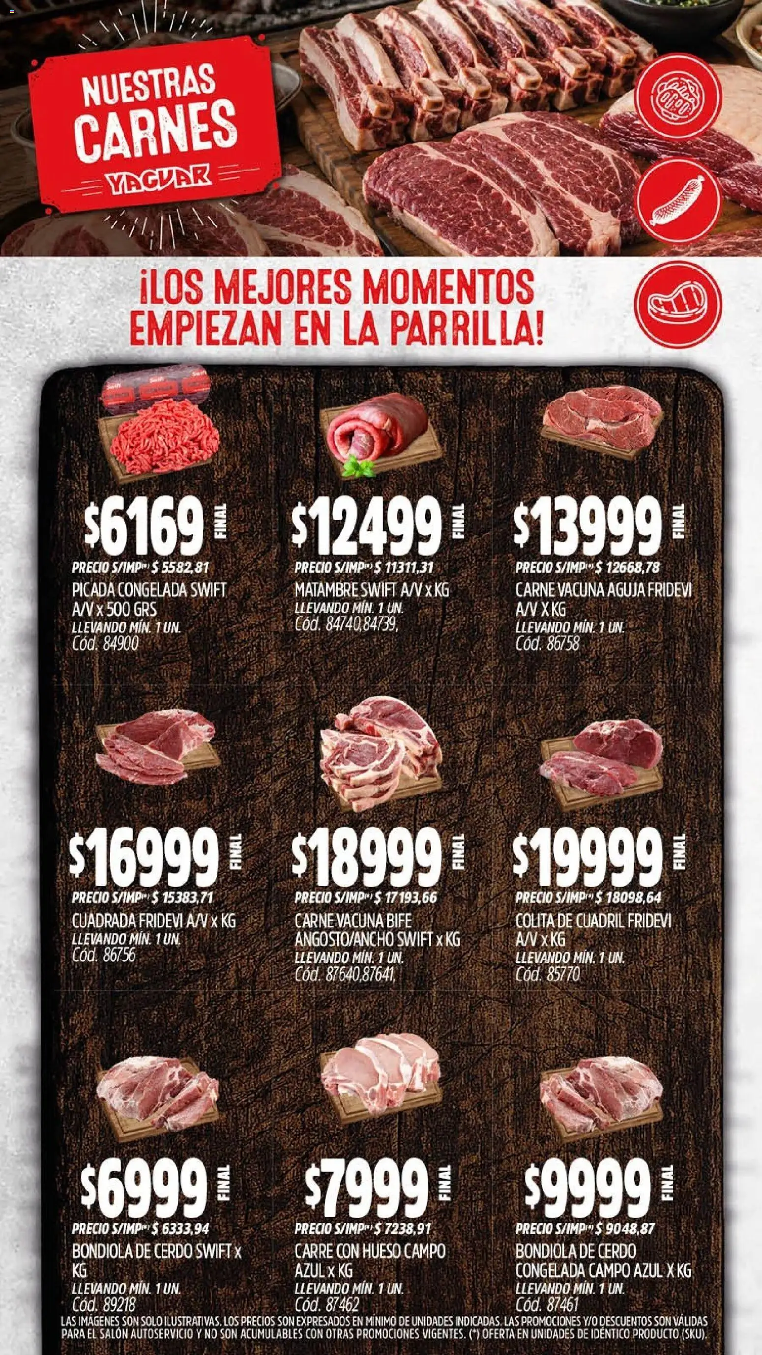 Yaguar - Oferta Semanal Neuquen │ válido desde el 03/08/2026 | Página: 7 | Productos: Parrilla, Cerdo