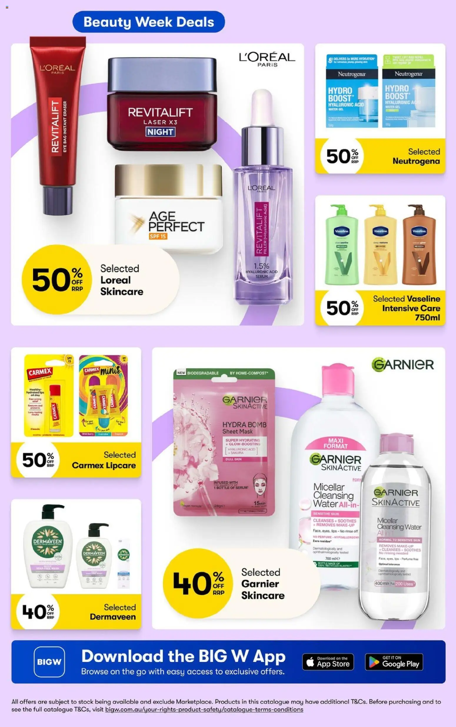 Big W catalogue - valid from 06/08/2026 | Page: 7 | Products: Makeup, Water, Sensitive skin, Vaseline