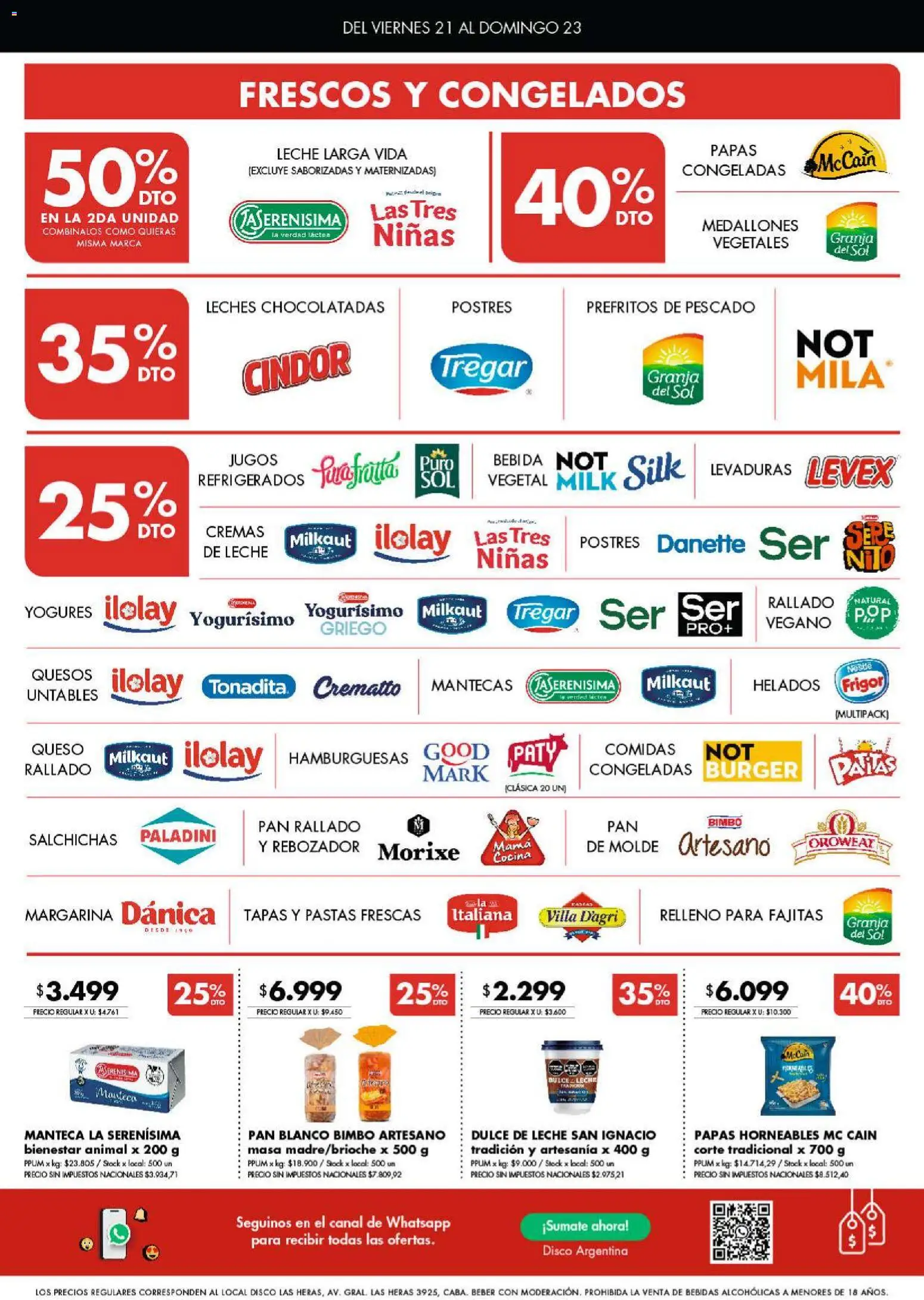 Disco ofertas │ válido desde el 20/08/2026 | Página: 4 | Productos: Masa, Dulce, Margarina, Salchichas