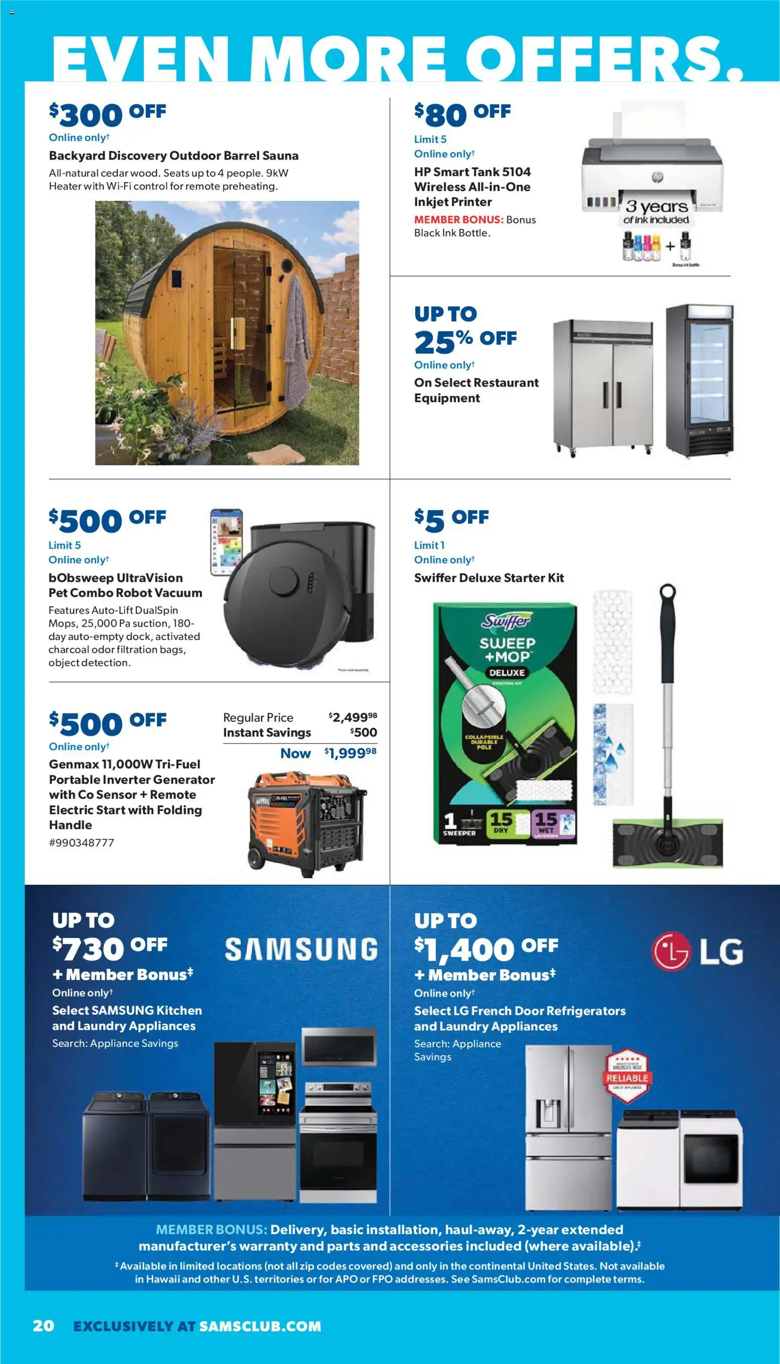 Sam's Club Instant Savings Book March - valid from 18.03.2026 | Page: 20 | Products: Vacuum, Ink, Starter, Printer