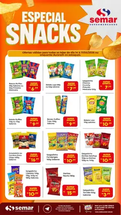 Semar Supermercado ofertas Snacks - Pré-Visualização do folheto da loja Semar Supermercado, válido de 14.05.2026