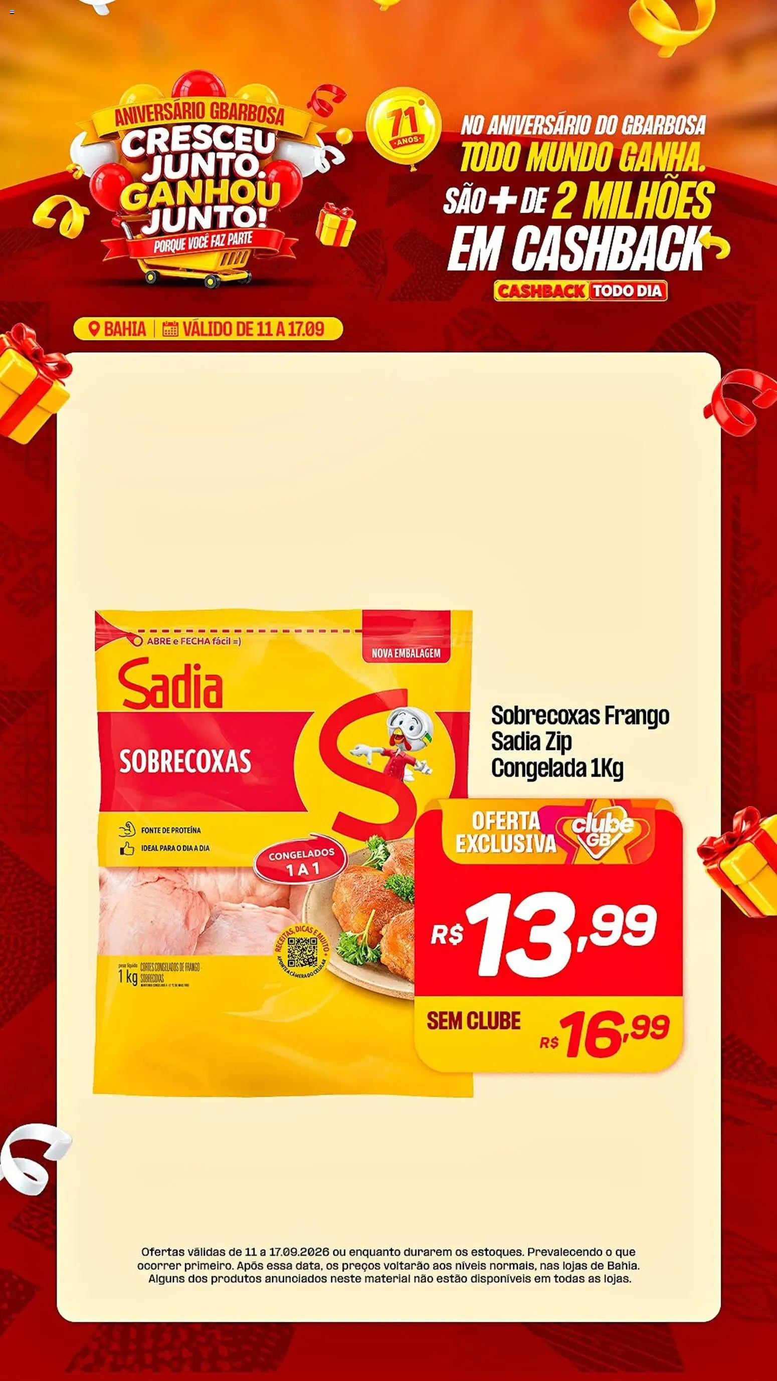 Gbarbosa Folheto - válido de 11/09/2026 | Página: 2 | Produtos: Frango, Proteína