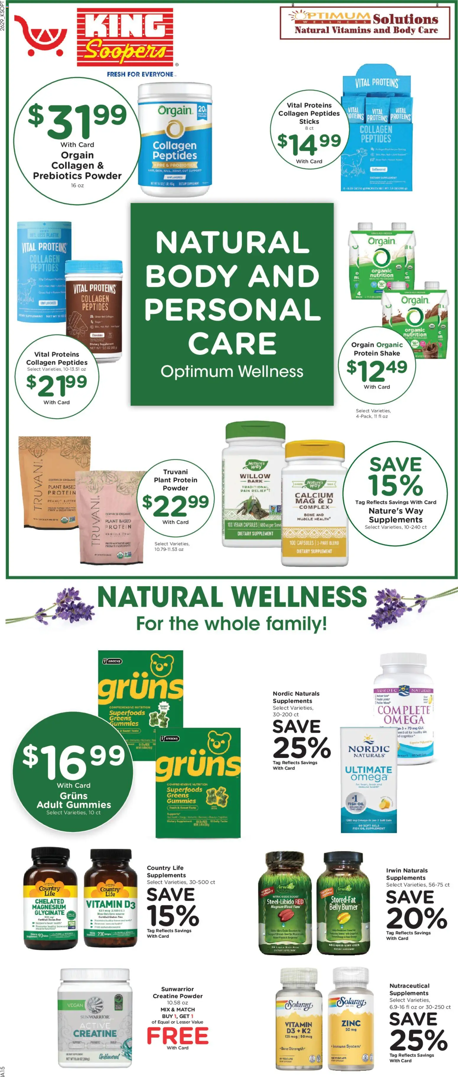 King Soopers Weekly Ad - valid from 08/19/2026 | Page: 9 | Products: Vitamin, Probiotics, Powder, Omega