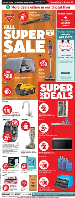 Preview of Canadian Tire weekly flyer from shop Canadian Tire valid from Oct 8, 2026
