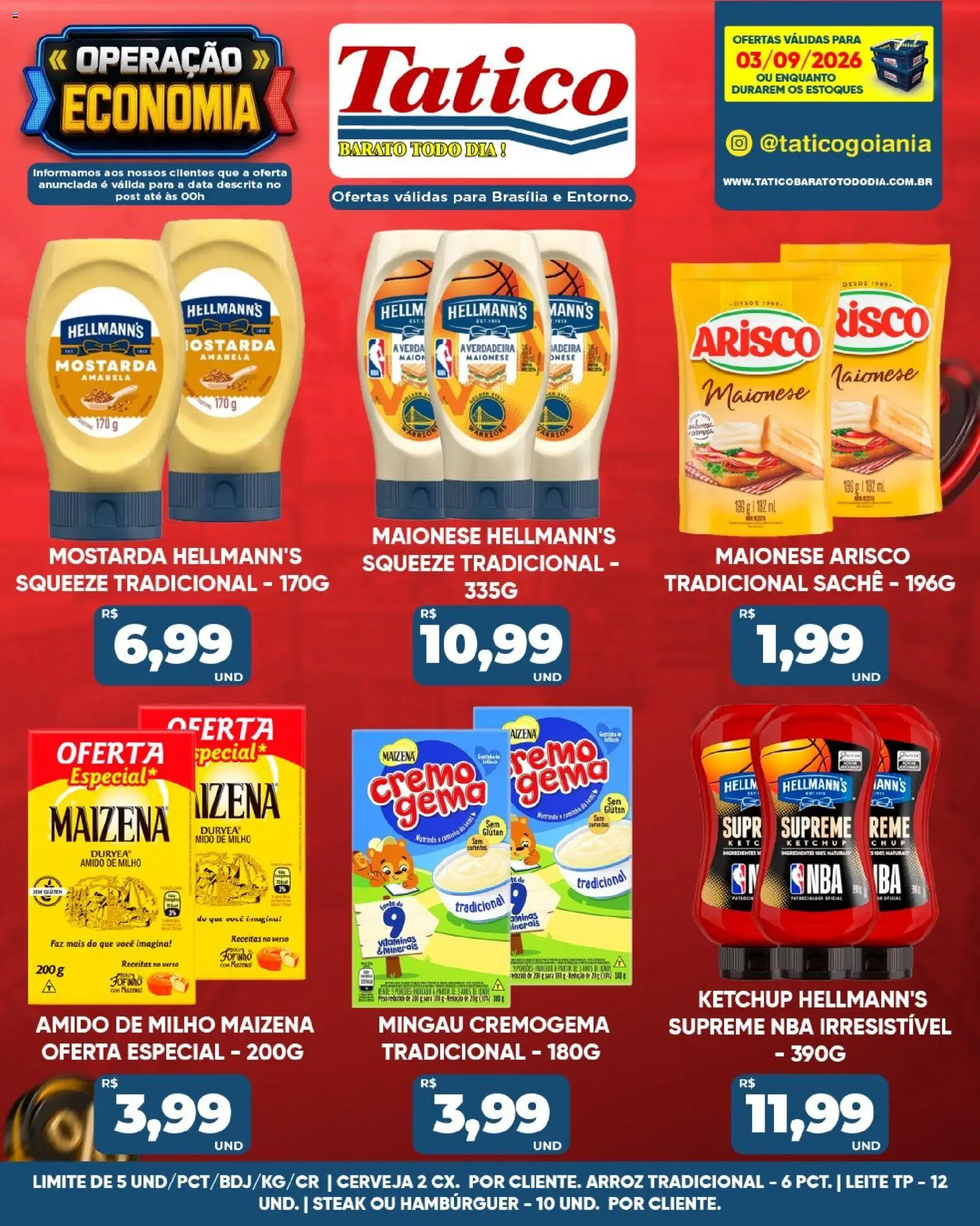 Tatico Folheto - válido de 04/09/2026 | Página: 39 | Produtos: Mostarda, Cerveja, Ketchup, Maionese