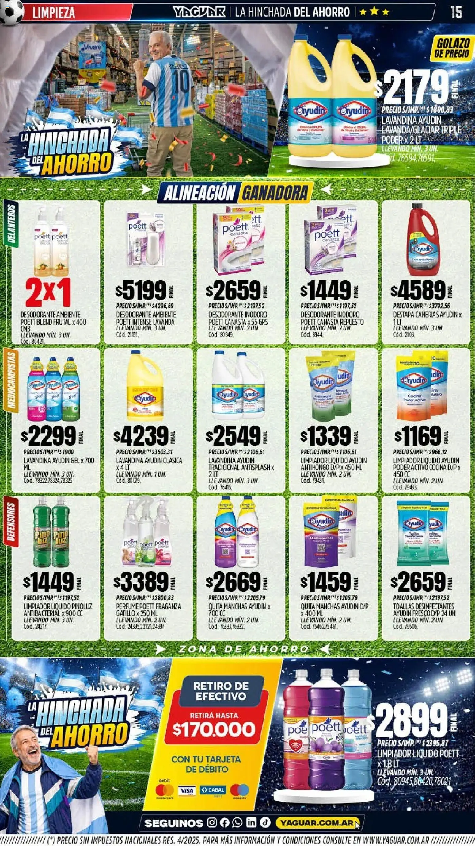 Yaguar - Oferta Semanal Misiones │ válido desde el 08.06.2026 | Página: 15 | Productos: Cocina, Inodoro, Perfume, Limpiador