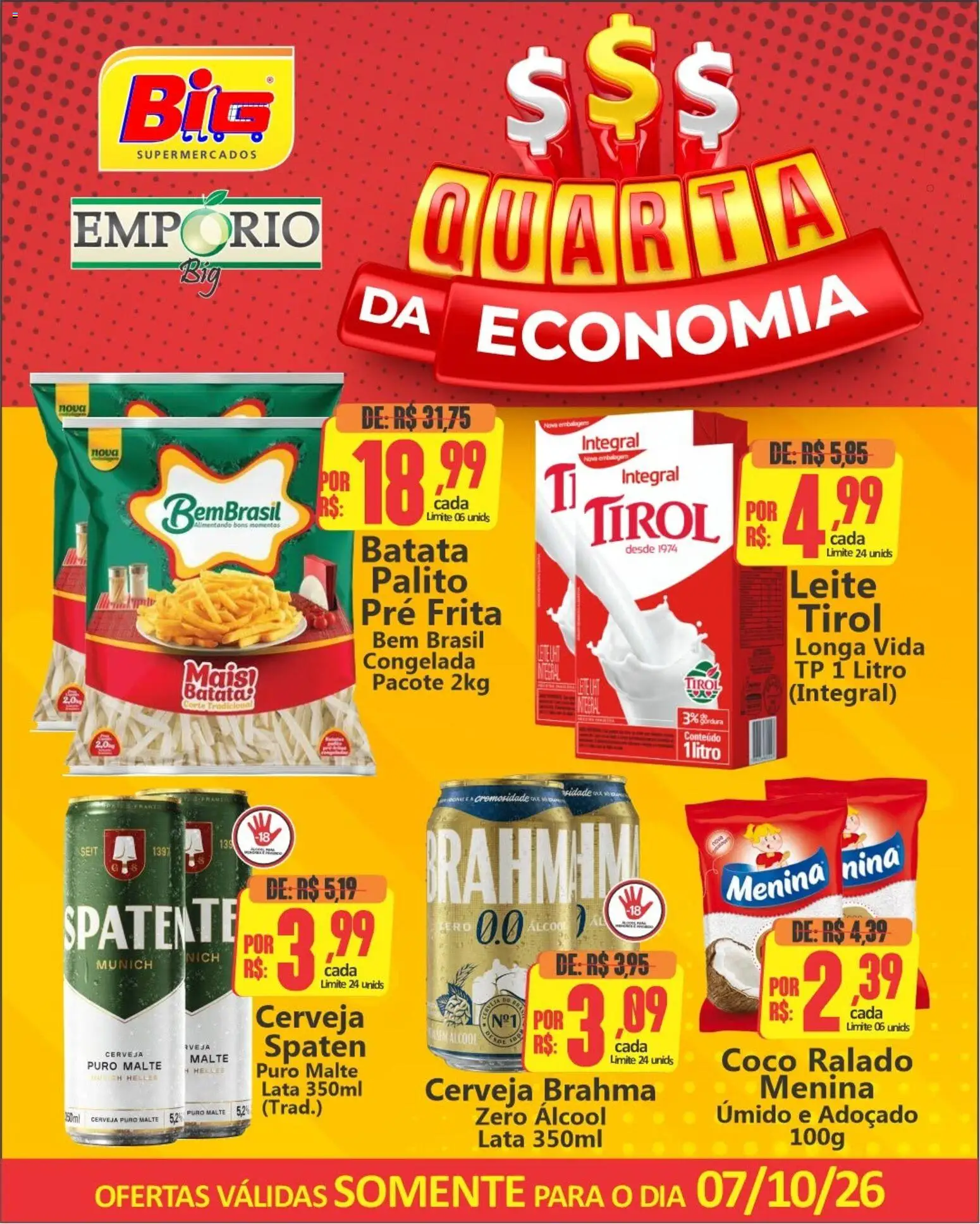 Big Supermercados Quarta-feira 7 Outubro
