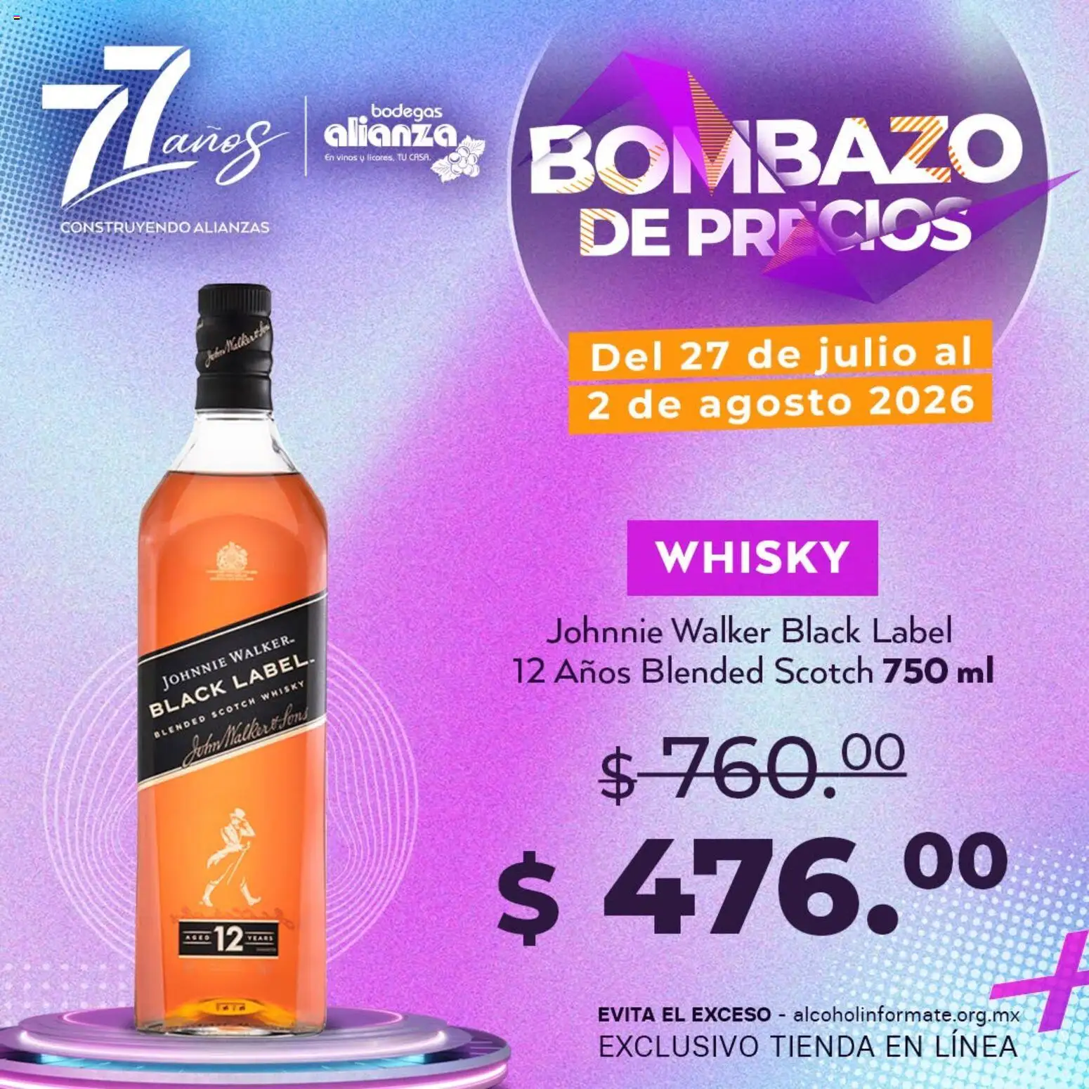 Nuevas ofertas de Bodegas Alianza válidas en toda la República Mexicana desde el 27/07/2026. ¡Encuentra las mejores ofertas en Bodegas Alianza catálogo Bombazo de Precios! | Página: 4