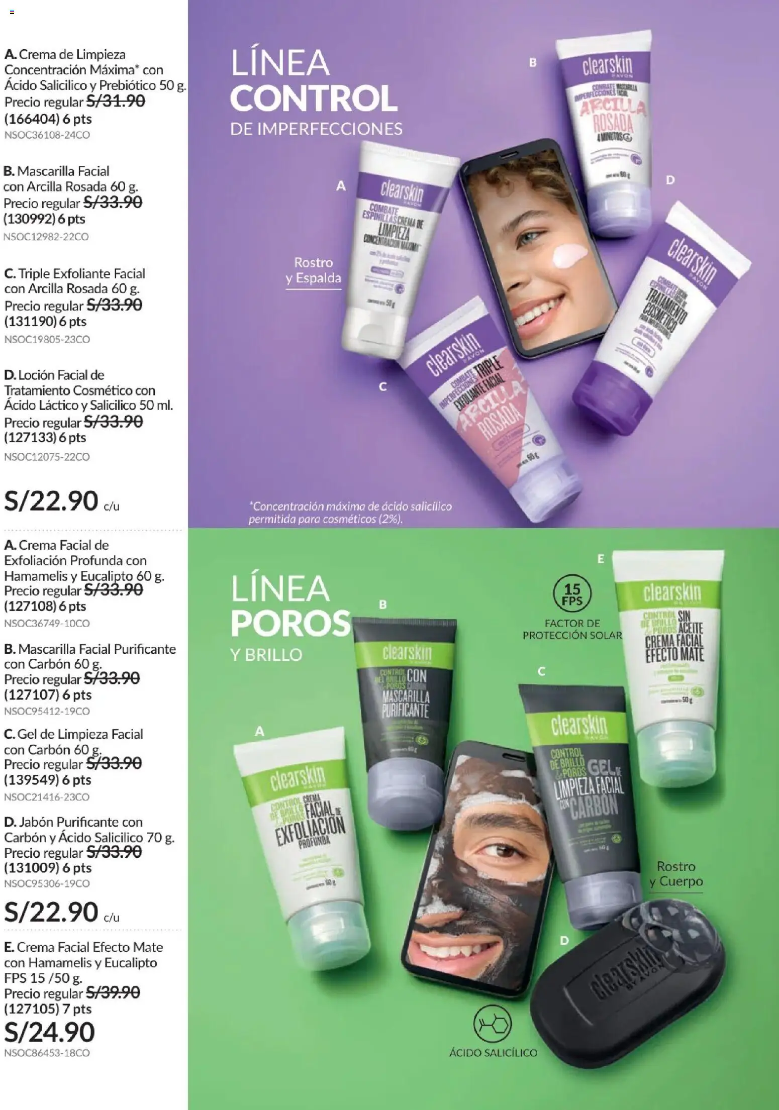 Catálogo Avon válido desde 24.05.2026 | Página: 129 | Productos: Exfoliante, Aceite, Té, Crema