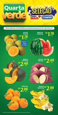 Comper ofertas Quarta Verde - Pré-Visualização do folheto da loja Comper, válido de 24/06/2026 | Página: 1
