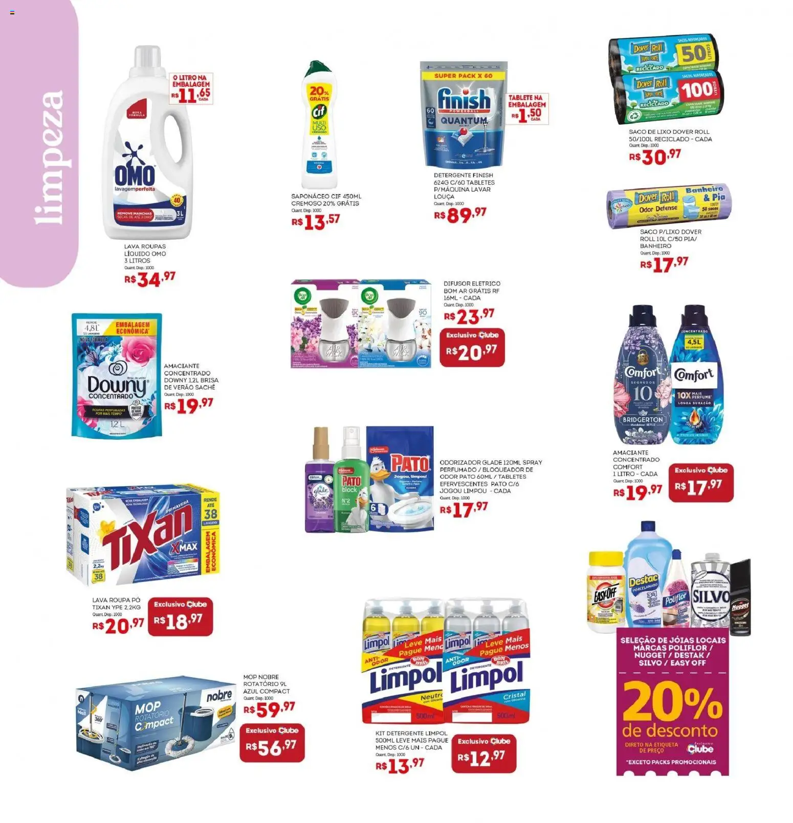 Bistek Supermercados Folheto - válido de 06.05.2026 | Página: 18 | Produtos: Mop, Pó, Roupas, Saponáceo