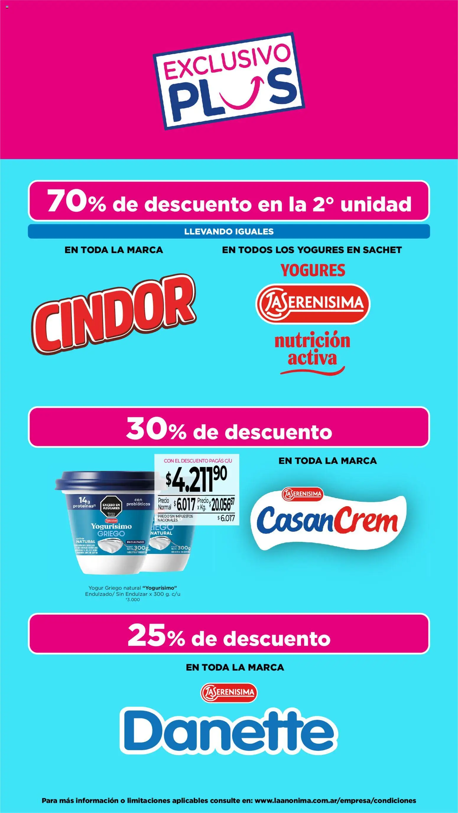 La Anonima catálogo │ válido desde el 24/09/2026 | Página: 18 | Productos: Yogur griego, Probióticos, Yogur, Té