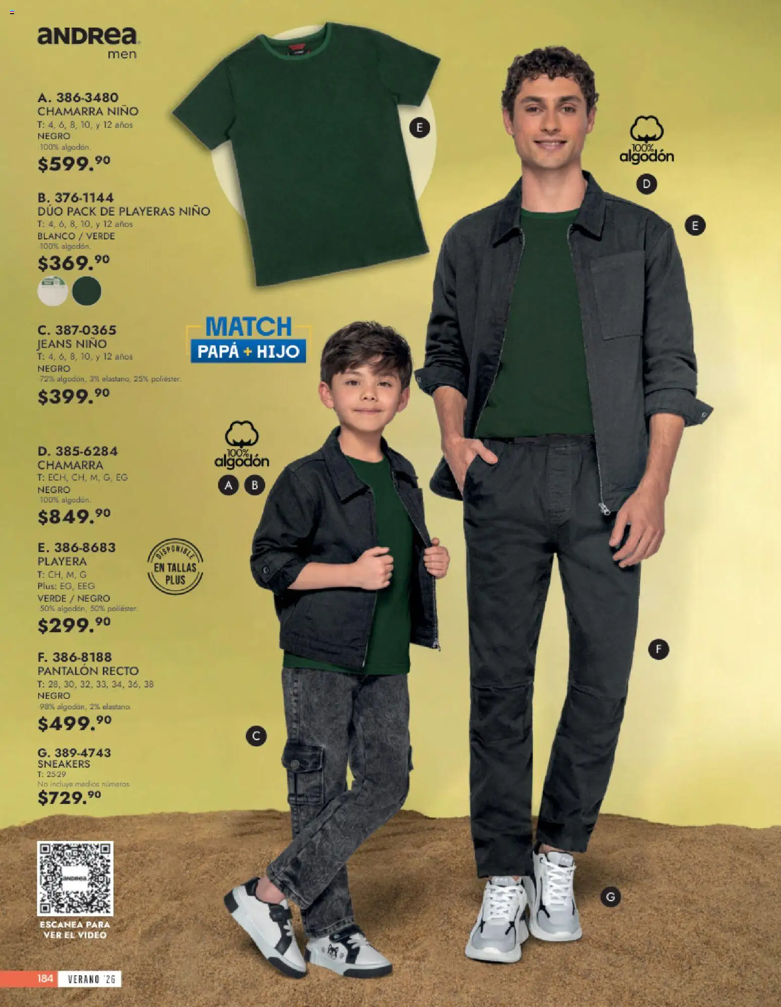 Nuevas ofertas de Andrea válidas en toda la República Mexicana desde el 24.05.2026. ¡Encuentra las mejores ofertas en Andrea catálogo Vestir Caballero! | Página: 24 | Productos: Chamarra, Algodón, Playera, Video