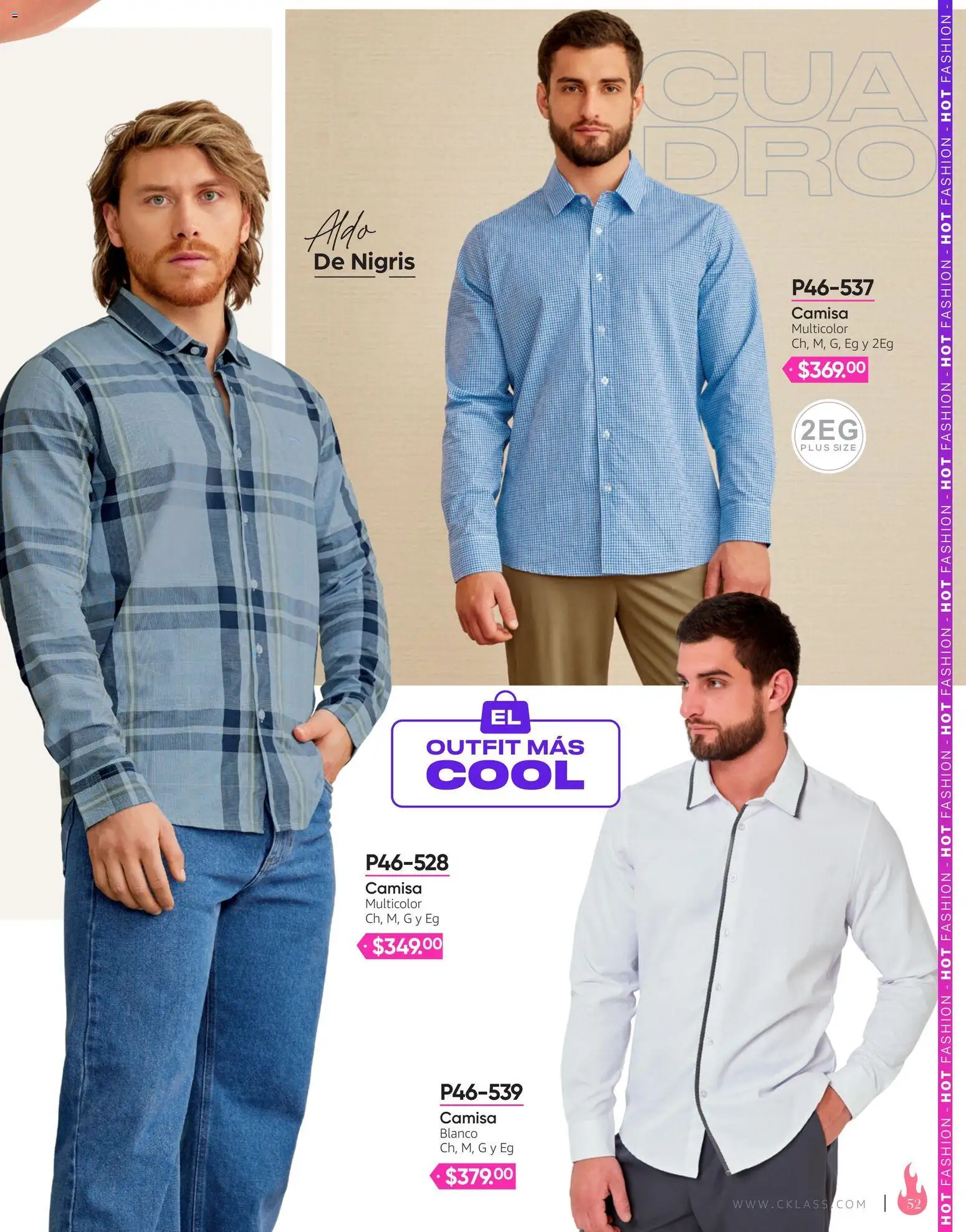 Nuevas ofertas de Cklass válidas en toda la República Mexicana desde el 03/08/2026. ¡Encuentra las mejores ofertas en Cklass catálogo Hot Fashion Ropa! | Página: 53 | Productos: Camisa