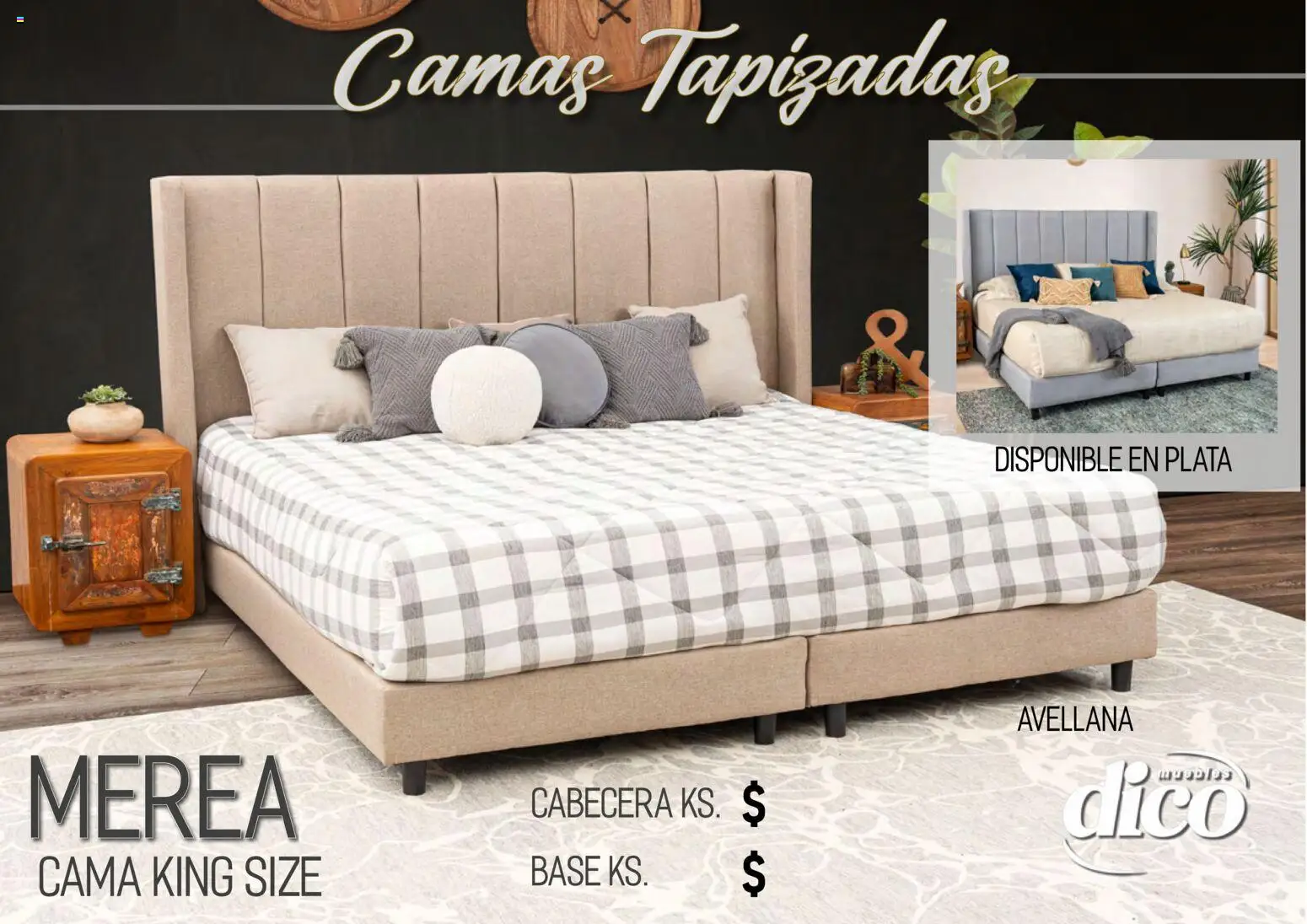 Nuevas ofertas de Muebles Dico válidas en toda la República Mexicana desde el 01.04.2026. ¡Encuentra las mejores ofertas en Muebles Dico catálogo Camas tapizadas ! | Página: 37 | Productos: Cabecera, Cama