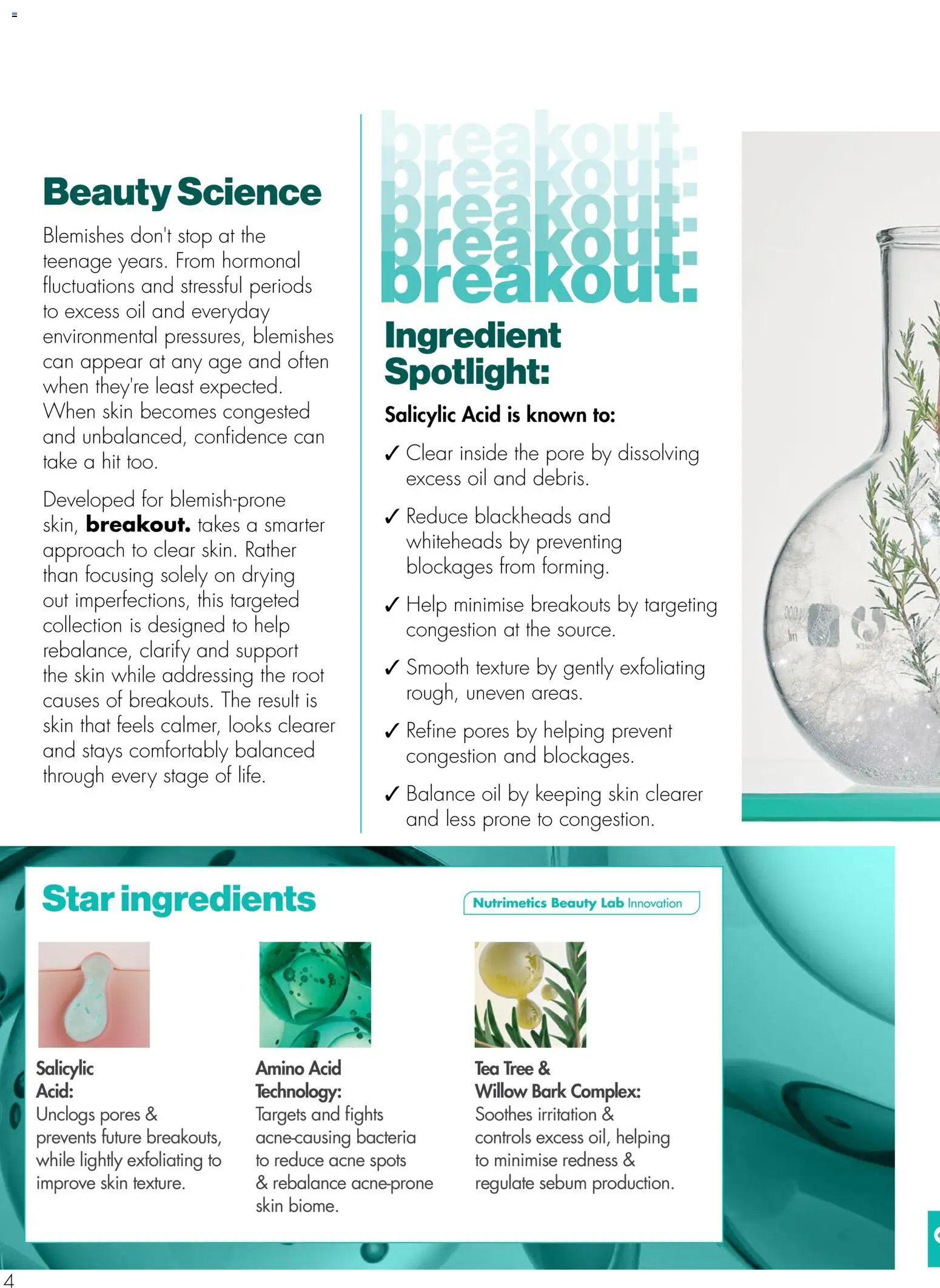 Nutrimetics catalogue - valid from 16/08/2026 | Page: 4 | Products: Ingredients, Oil, Tea, Acne