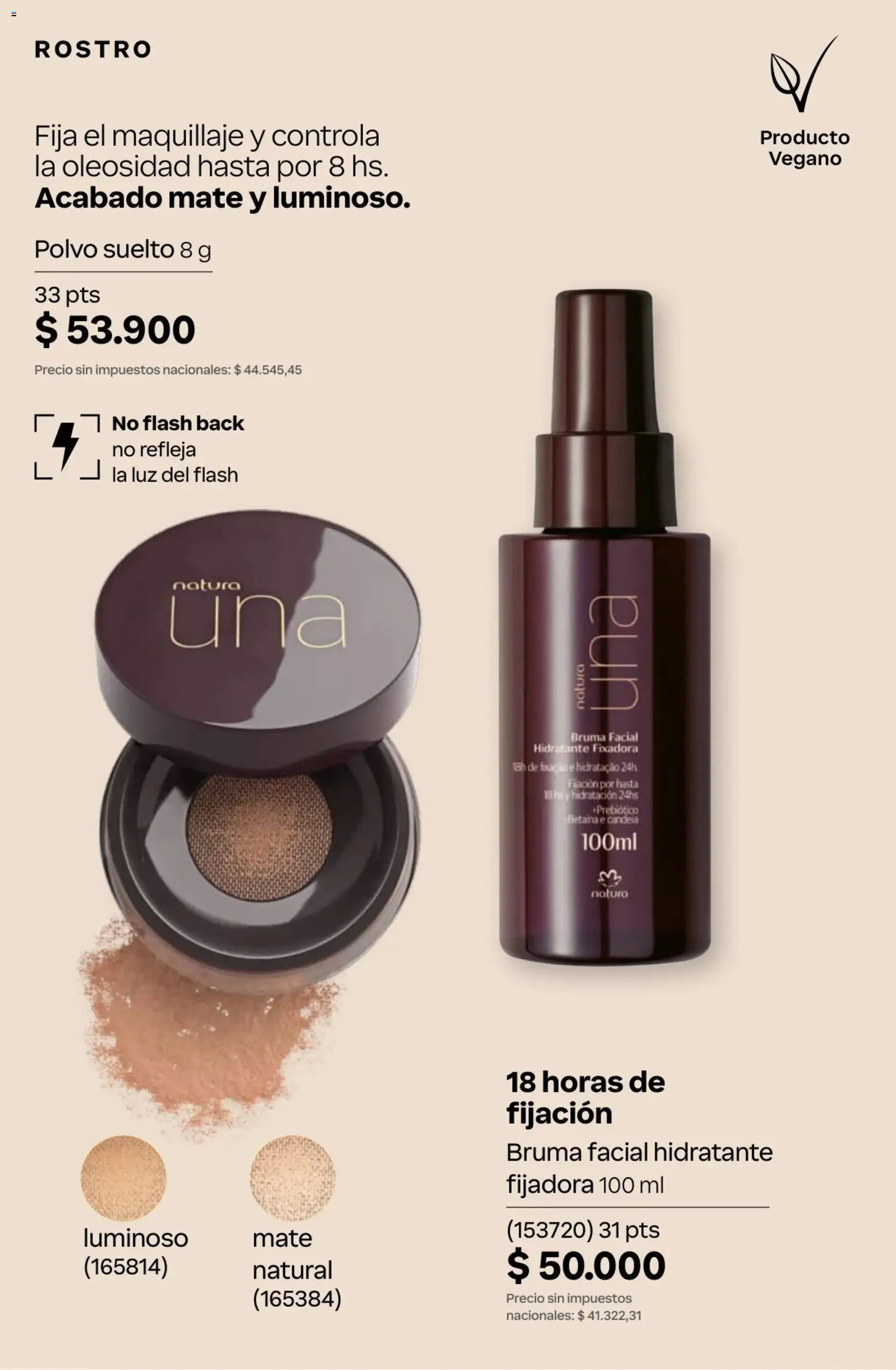 Catálogo Natura Ciclo 13 │ válido desde el 02/09/2026 | Página: 147 | Productos: Mate, Maquillaje, Polvo, Bruma