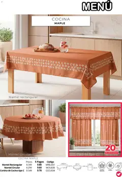 Vista previa de Colchas Concord catálogo, nuevo folleto de la tienda, válido en México a partir del 01/08/2026 | Página: 202 | Productos: Mantel, Cocina
