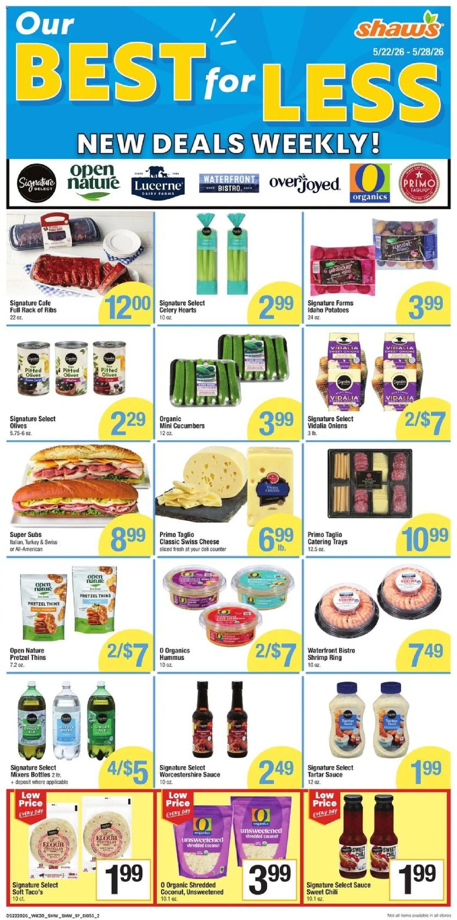 Shaw's Weekly Ad - MA - valid from 22.05.2026 | Page: 5 | Products: Ring, Cucumbers, Potatoes, Sauce