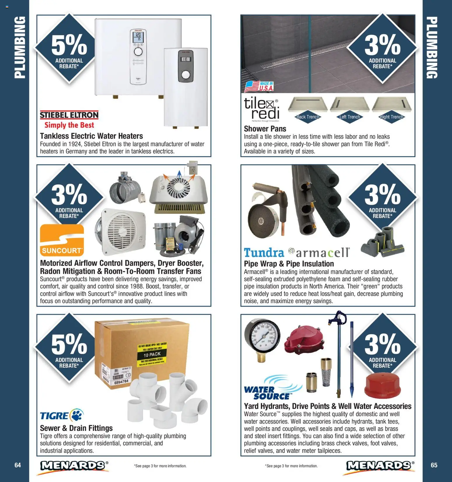 Menards Contractor Catalog - valid from 01/01/2026 | Page: 33 | Products: Pipe, Water, Foam, Dryer