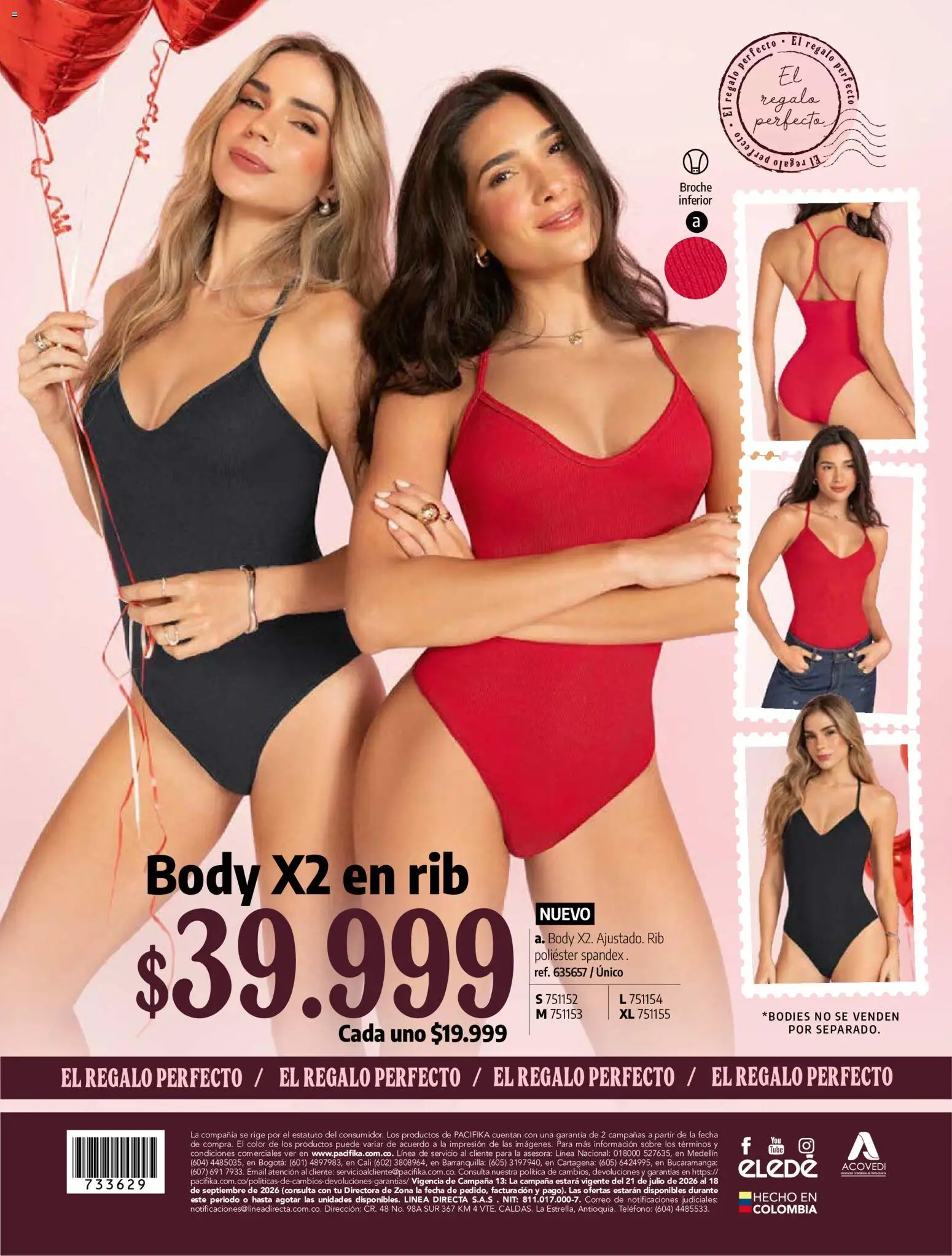 Pacifika revista - valida desde el 21/07/2026 | Página: 163 | Productos: Teléfono, Body, Sobre