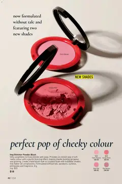Preview of Avon Brochure Campaign from shop Avon valid from Jul 2, 2026 | Page: 42 | Products: Powder, Blush