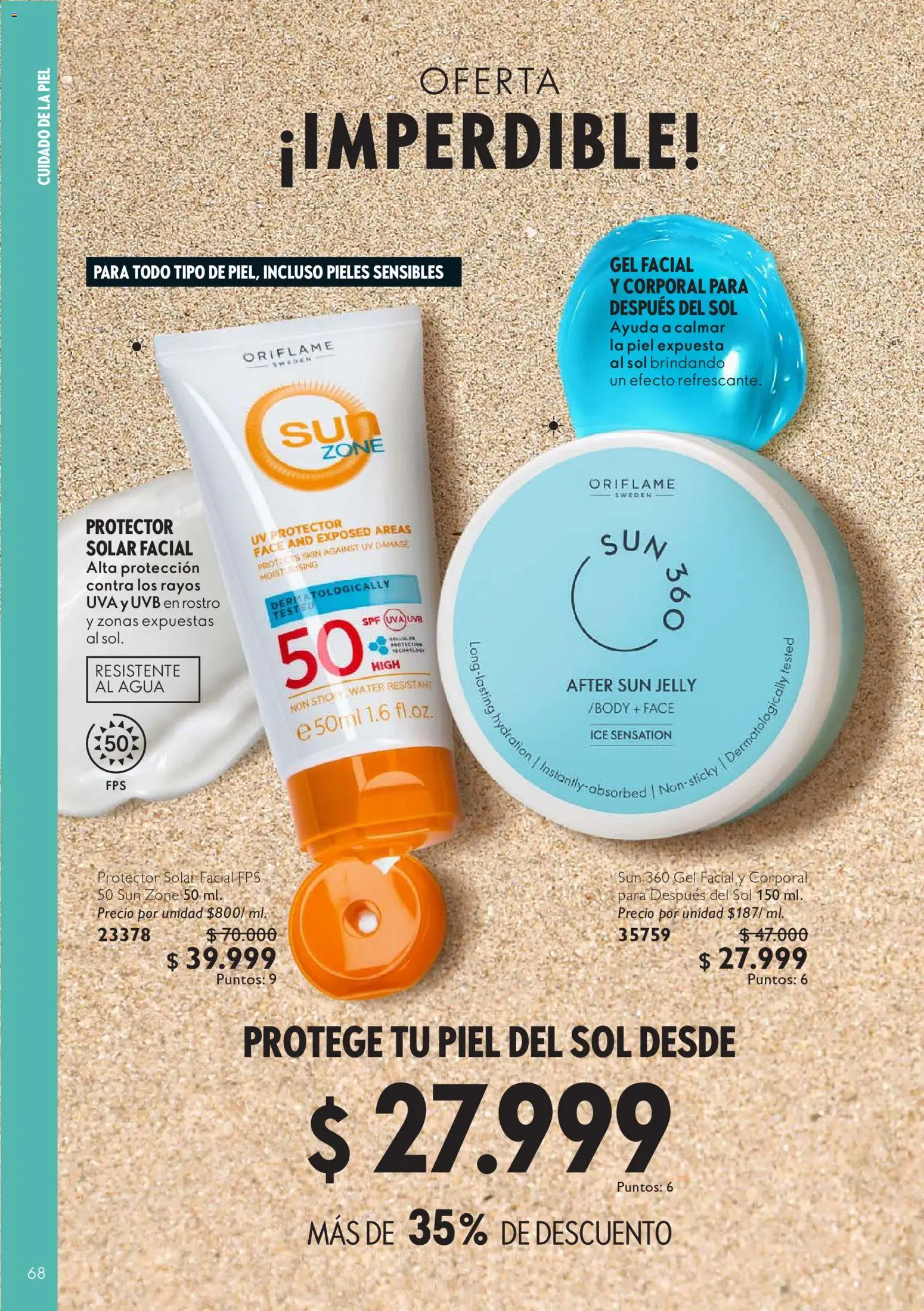 Oriflame revista - valida desde el 11/07/2026 | Página: 68 | Productos: Agua, Body, Uva, Protector solar