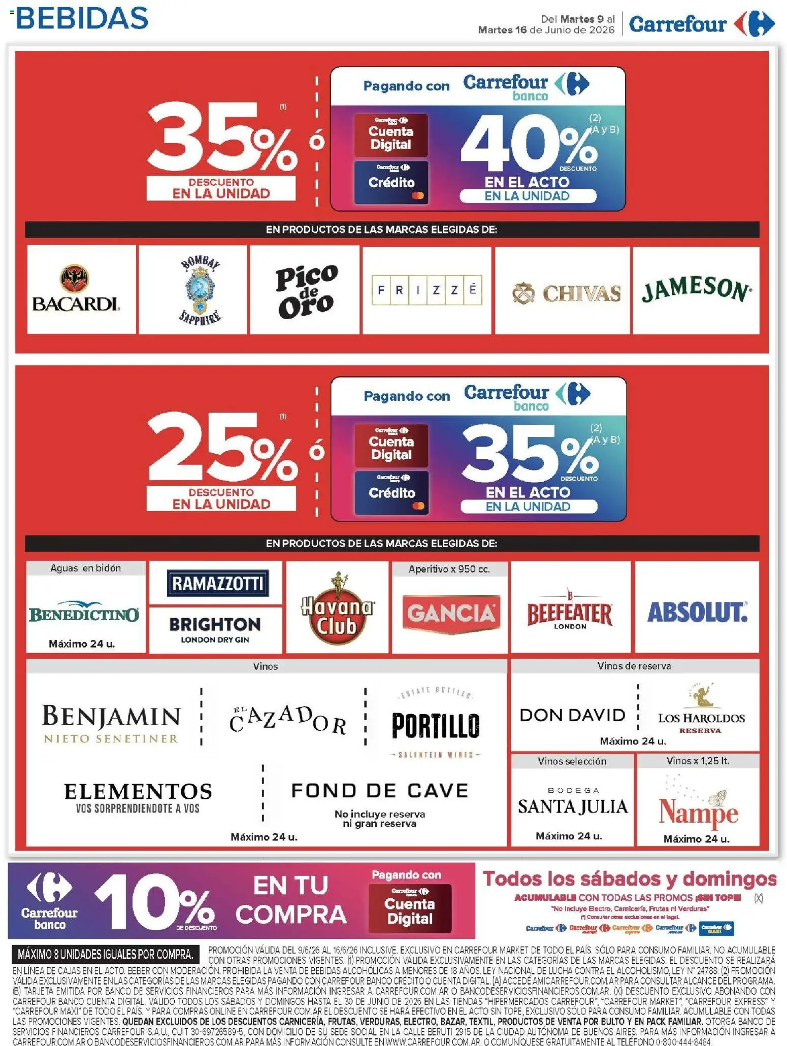 Carrefour Market catálogo │ válido desde el 09.06.2026 | Página: 16 | Productos: Pico, Bidón, Gin