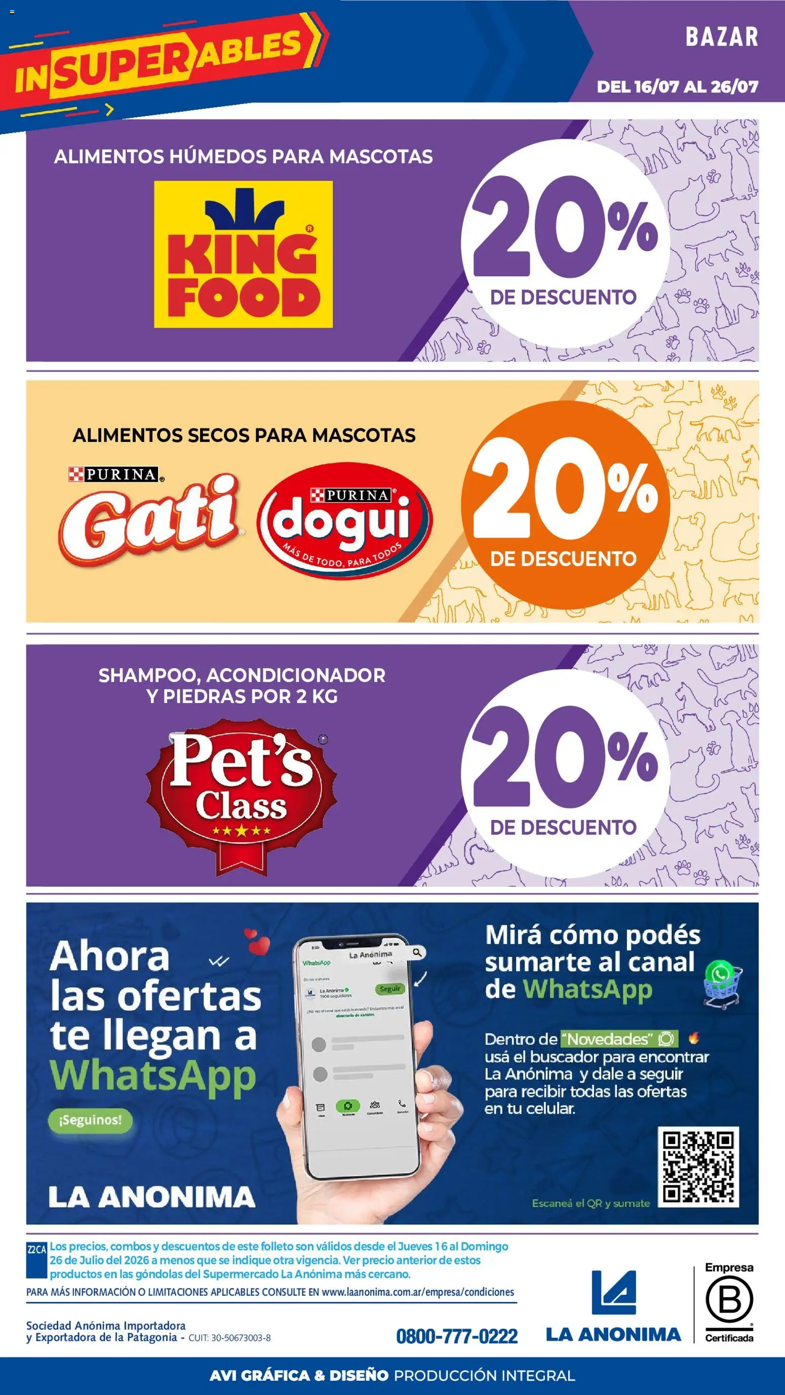 La Anonima catálogo │ válido desde el 16/07/2026 | Página: 35 | Productos: Acondicionador, Té