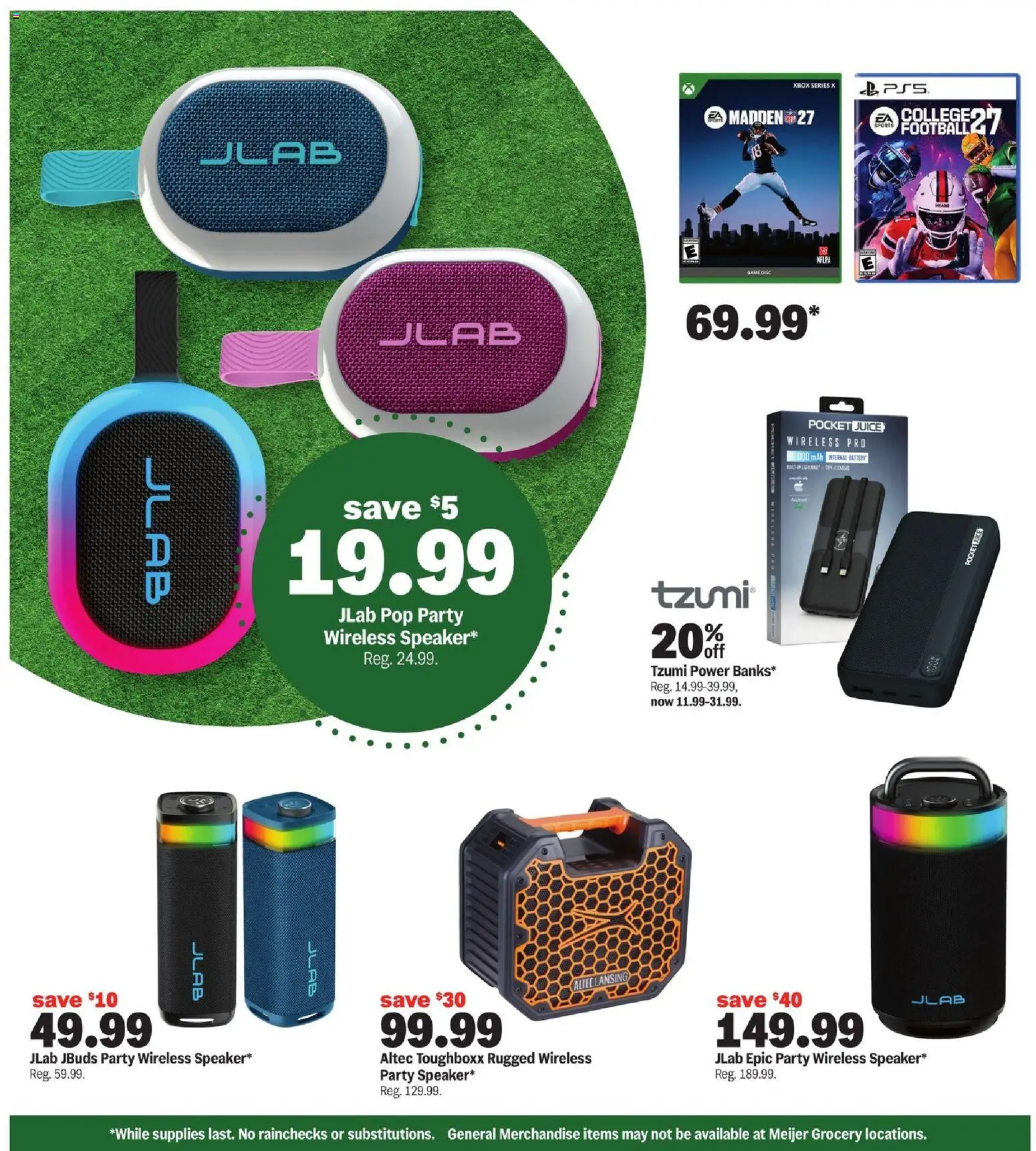 Meijer Ad - valid from 09/23/2026 | Page: 6 | Products: Battery, Juice, Wine, Game