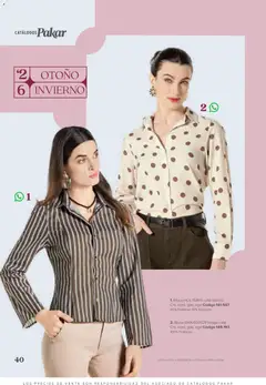 Vista previa de SC Pakar catálogo Ropa, nuevo folleto de la tienda, válido en México a partir del 31/07/2026 | Página: 40 | Productos: Blusa, Algodón