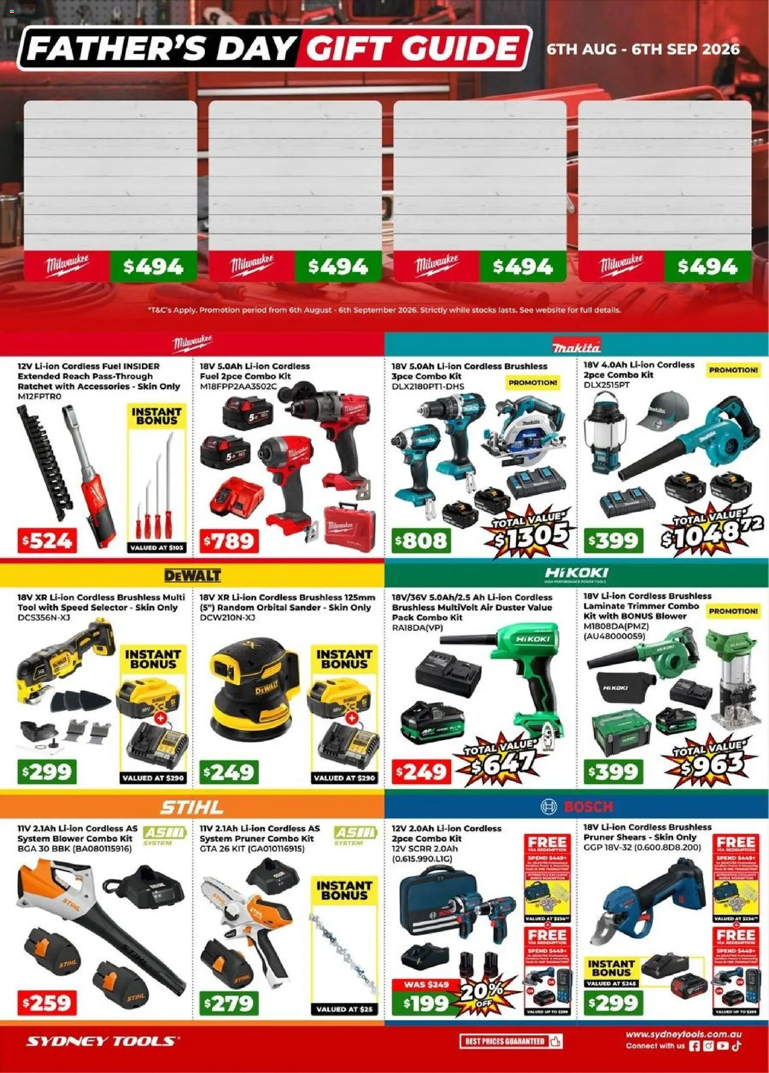 Sydney Tools catalogue - valid from 06/08/2026 | Page: 1 | Products: Accessories, Tools