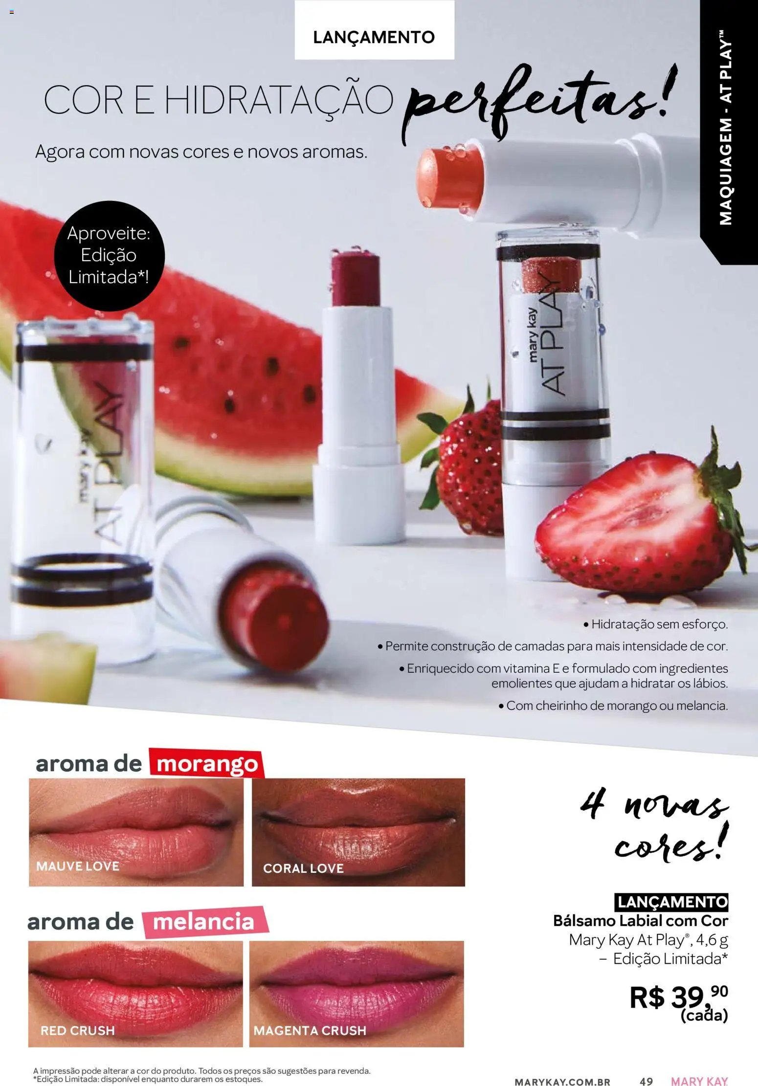 Mary Kay Folheto - válido de 01/03/2026 | Página: 49 | Produtos: Melancia, Maquiagem