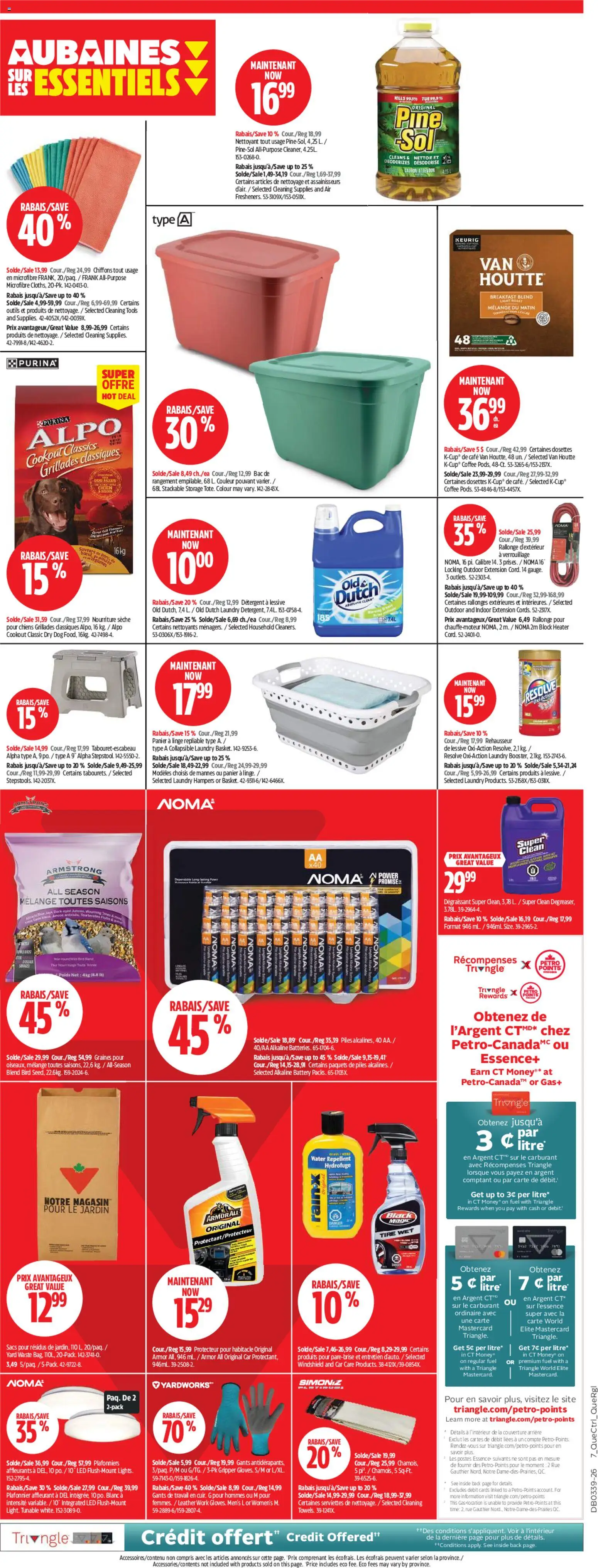 Canadian Tire flyer valid from Sep 24, 2026 | Page: 11 | Products: Tools, Detergent, Battery, Coffee