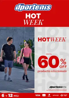 Vista previa de Dportenis Hot Week, nuevo folleto de la tienda, válido en México a partir del 18.05.2026