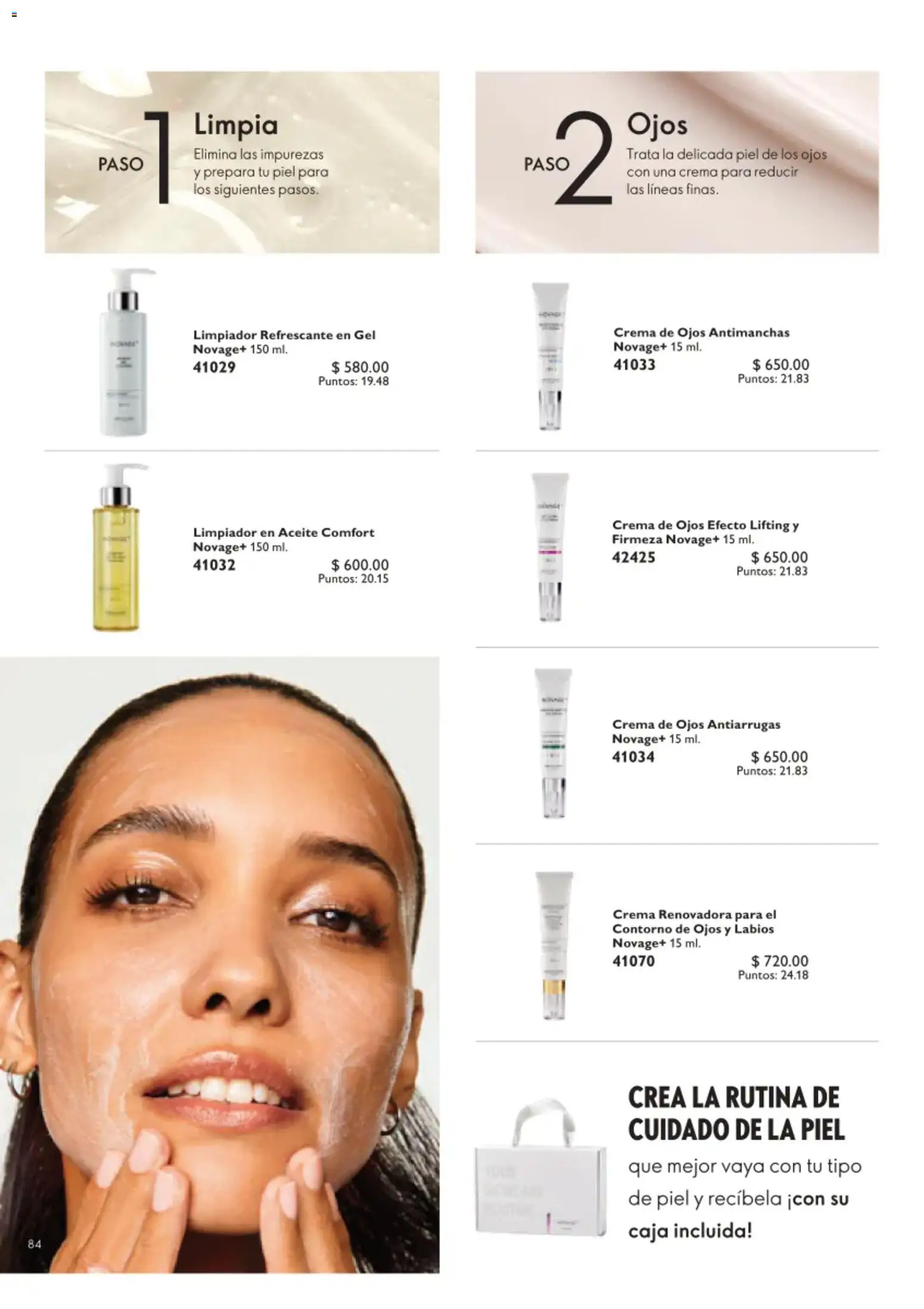 Nuevas ofertas de Oriflame válidas en toda la República Mexicana desde el 22/08/2026. ¡Encuentra las mejores ofertas en Oriflame campaña 12 2026! | Página: 84 | Productos: Contorno de ojos, Crema, Limpiador, Caja