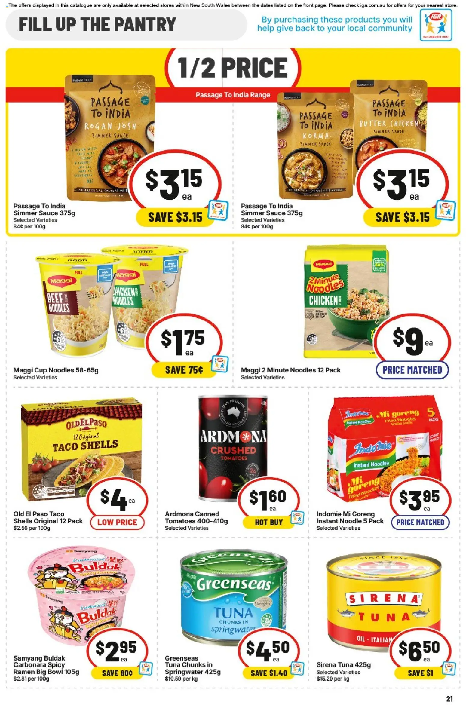 IGA catalogue - valid from 12/08/2026 | Page: 22 | Products: Butter, Oil, Chicken, Sauce