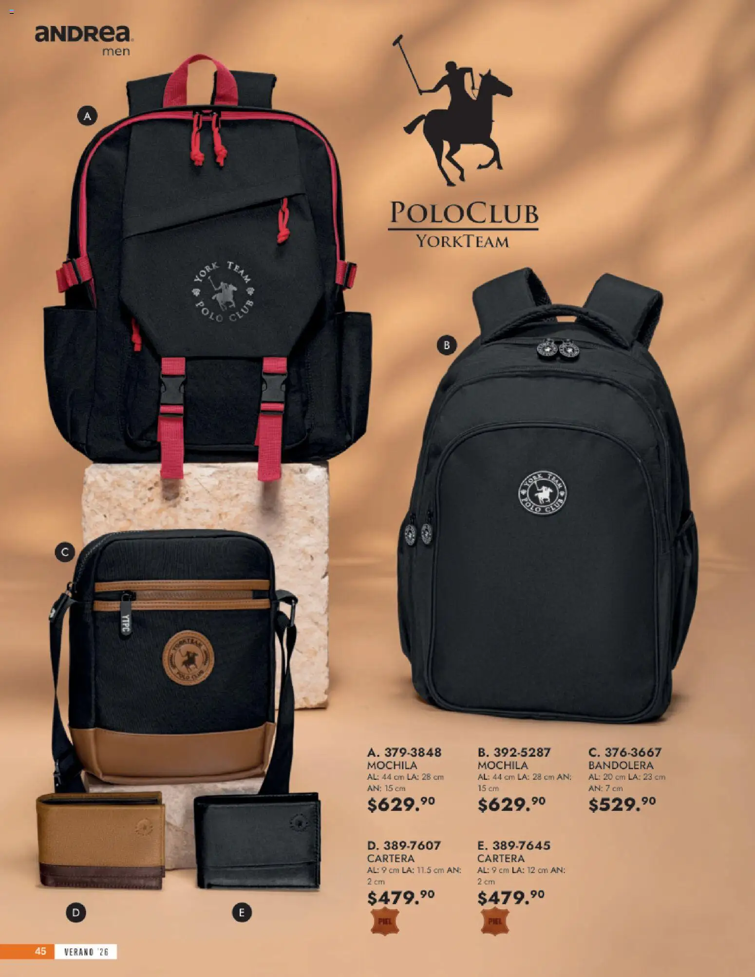 Nuevas ofertas de Andrea válidas en toda la República Mexicana desde el 24/05/2026. ¡Encuentra las mejores ofertas en Andrea catálogo Accesorios para todos! | Página: 45 | Productos: Mochila