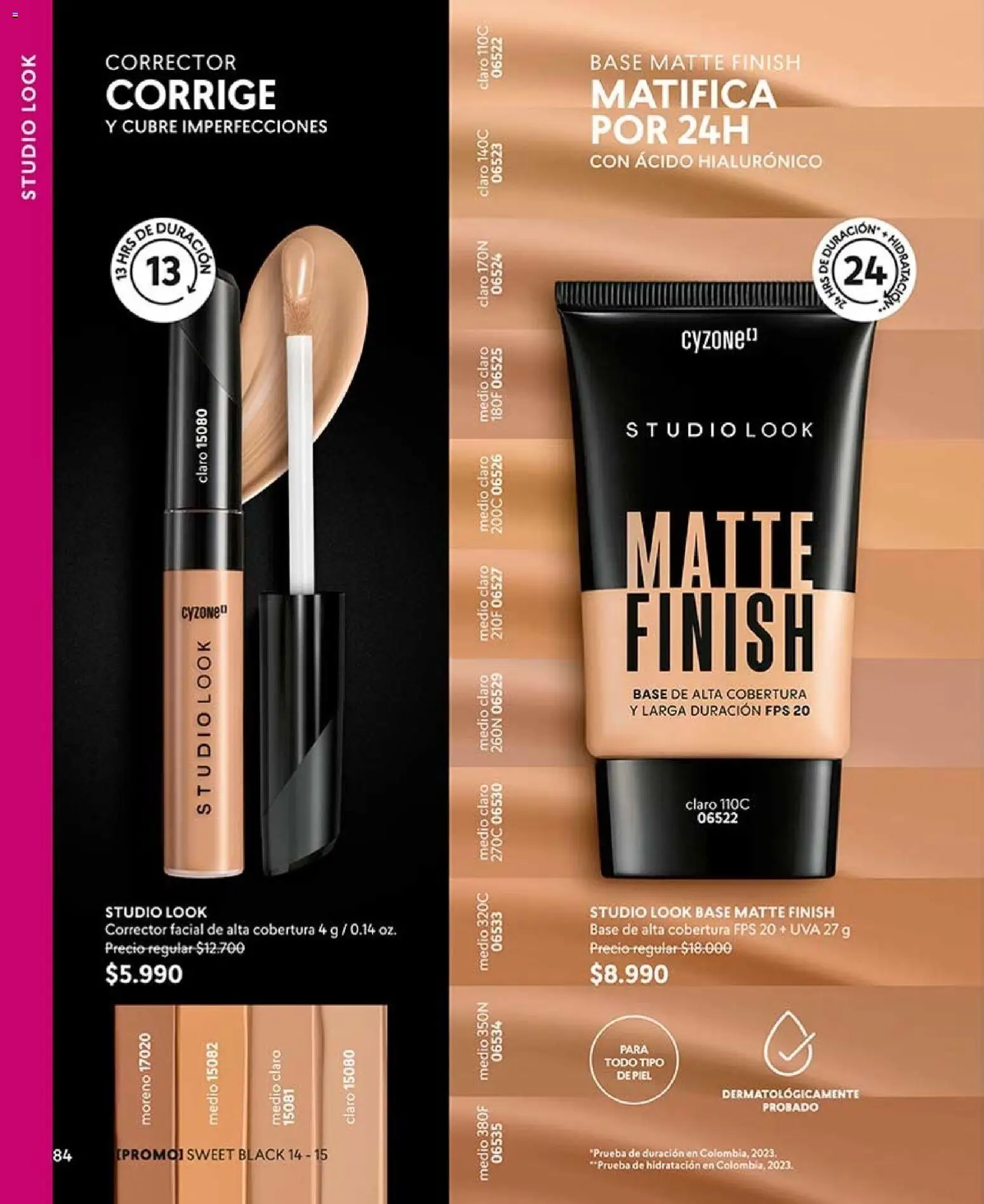 Catálogo CyZone Campaña 13 │ válido desde el 25.07.2026 | Página: 96 | Productos: Uva, Corrector, Base
