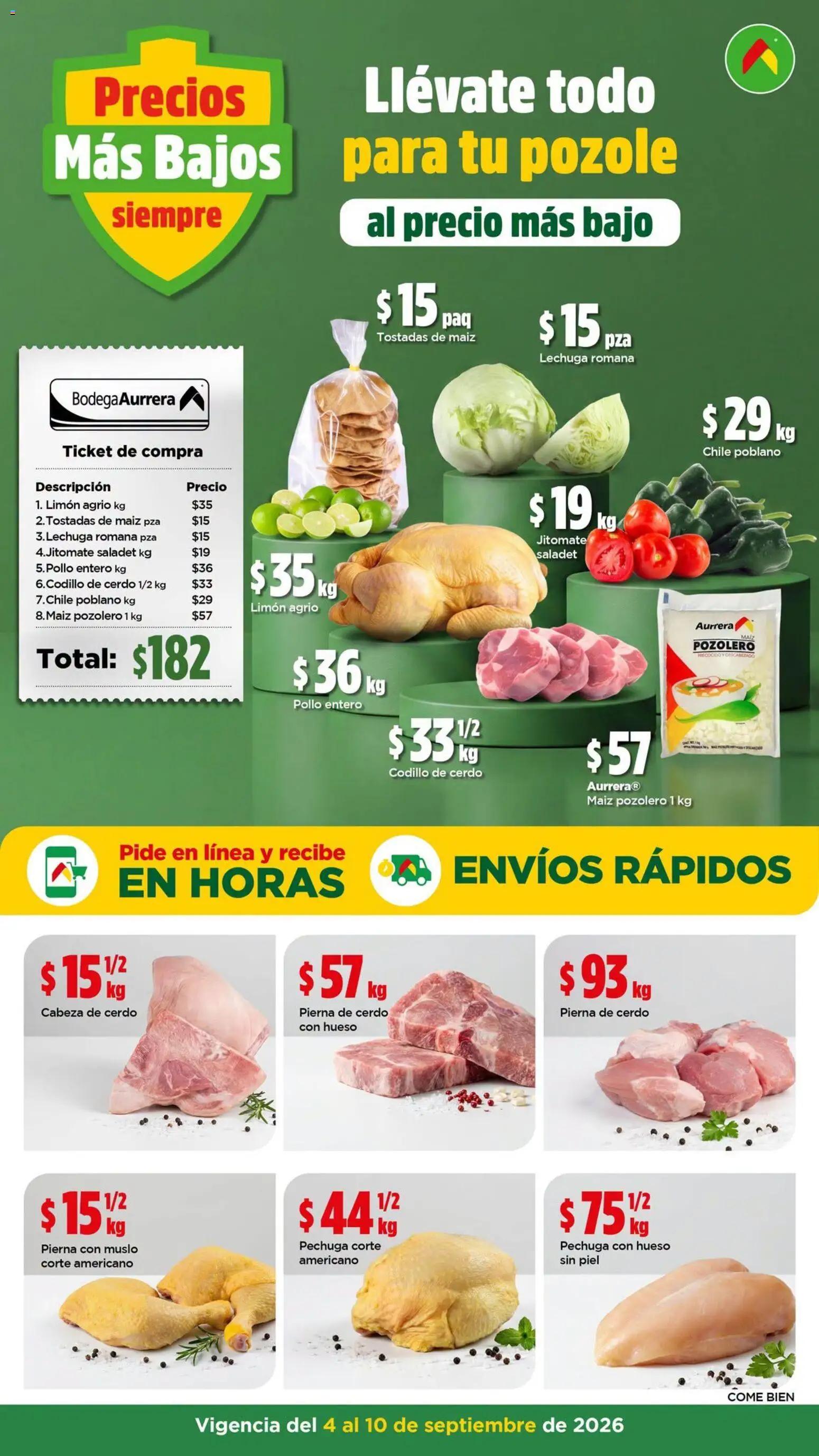 Nuevas ofertas de Bodega Aurrerá válidas en toda la República Mexicana desde el 04/09/2026. ¡Encuentra las mejores ofertas en Bodega Aurrerá folleto Precio más bajo siempre! | Página: 5