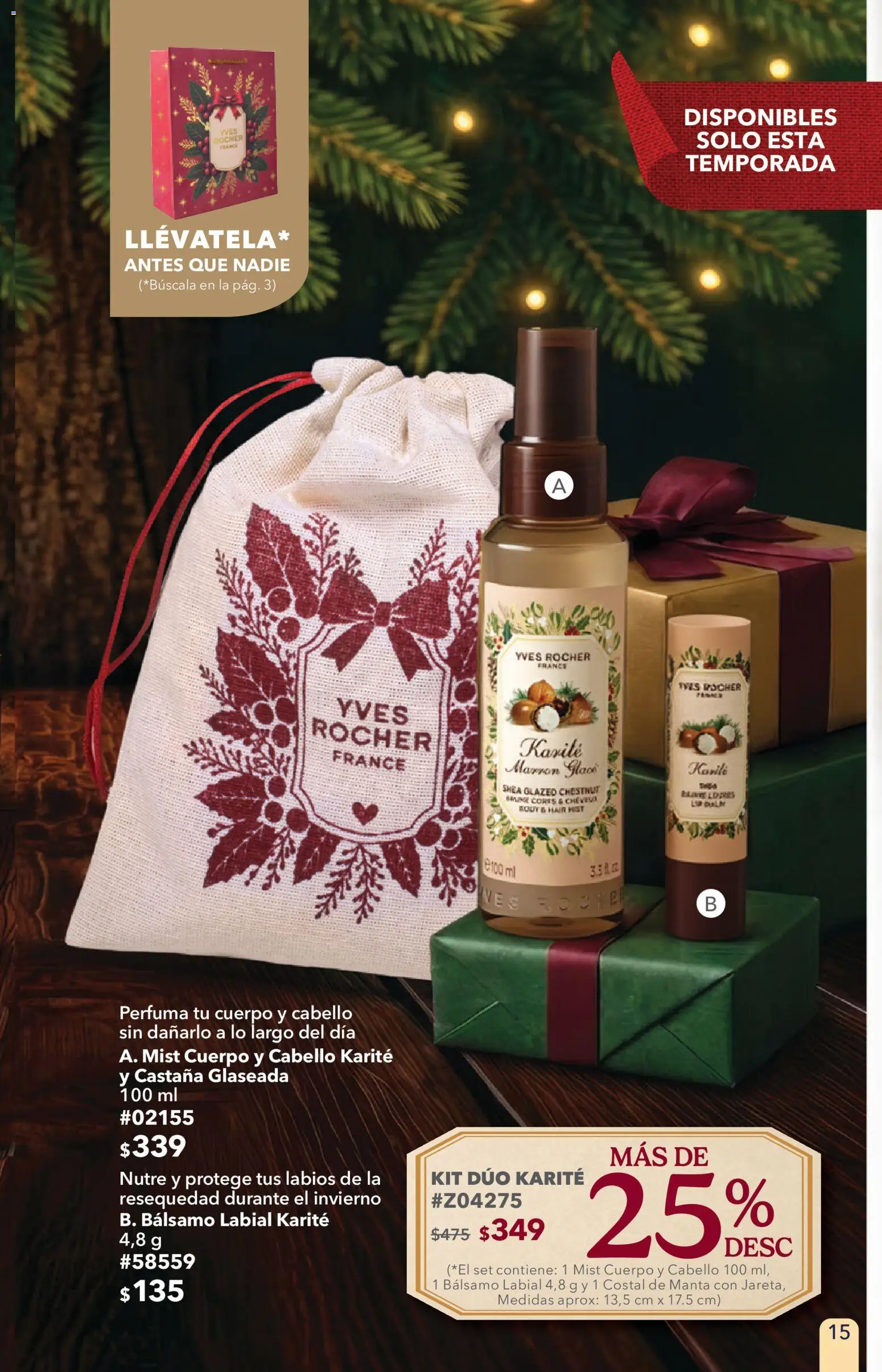 Nuevas ofertas de Yves Rocher válidas en toda la República Mexicana desde el 27/10/2026. ¡Encuentra las mejores ofertas en Yves Rocher campaña 15 2026! | Página: 15