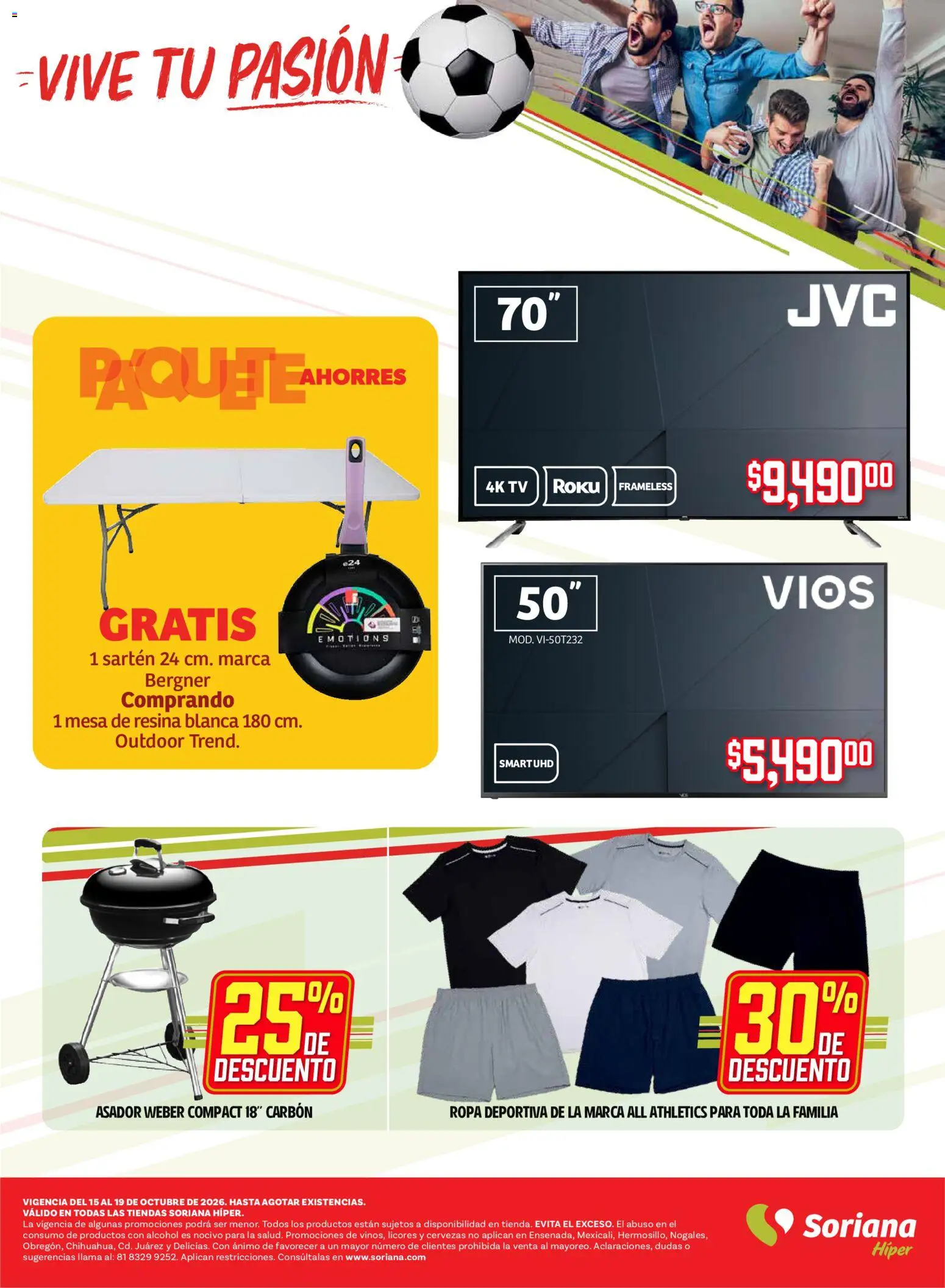 Nuevas ofertas de Soriana válidas en toda la República Mexicana desde el 15/10/2026. ¡Encuentra las mejores ofertas en Soriana folleto Vive tu pasión! | Página: 2