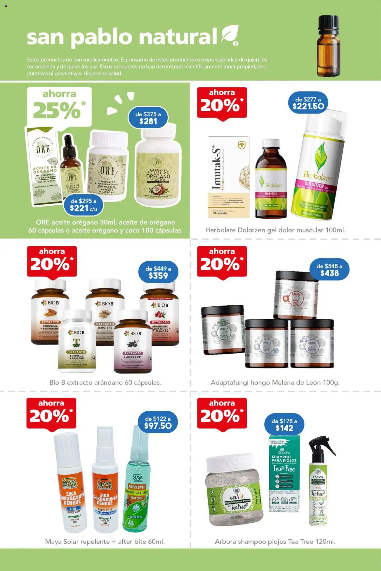 Nuevas ofertas de Farmacia San Pablo válidas en toda la República Mexicana desde el 06/09/2026. ¡Encuentra las mejores ofertas en Farmacia San Pablo catálogo! | Página: 6 | Productos: Coco, Orégano, Shampoo, Cápsulas