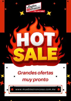 Vista previa de Muebles Troncoso Hot Sale aviso, nuevo folleto de la tienda, válido en México a partir del 19.05.2026