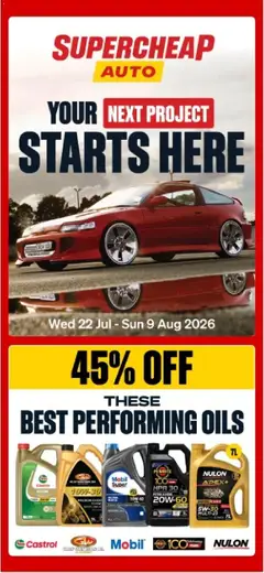 Supercheap Auto catalogue preview  - valid from 22 Jul 2026