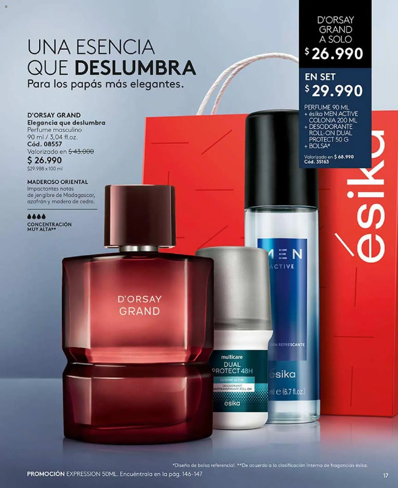 Catálogo Ésika Campaña 9 │ válido desde el 17.05.2026 | Página: 21 | Productos: Bolsa, Perfume, Jengibre, Desodorante